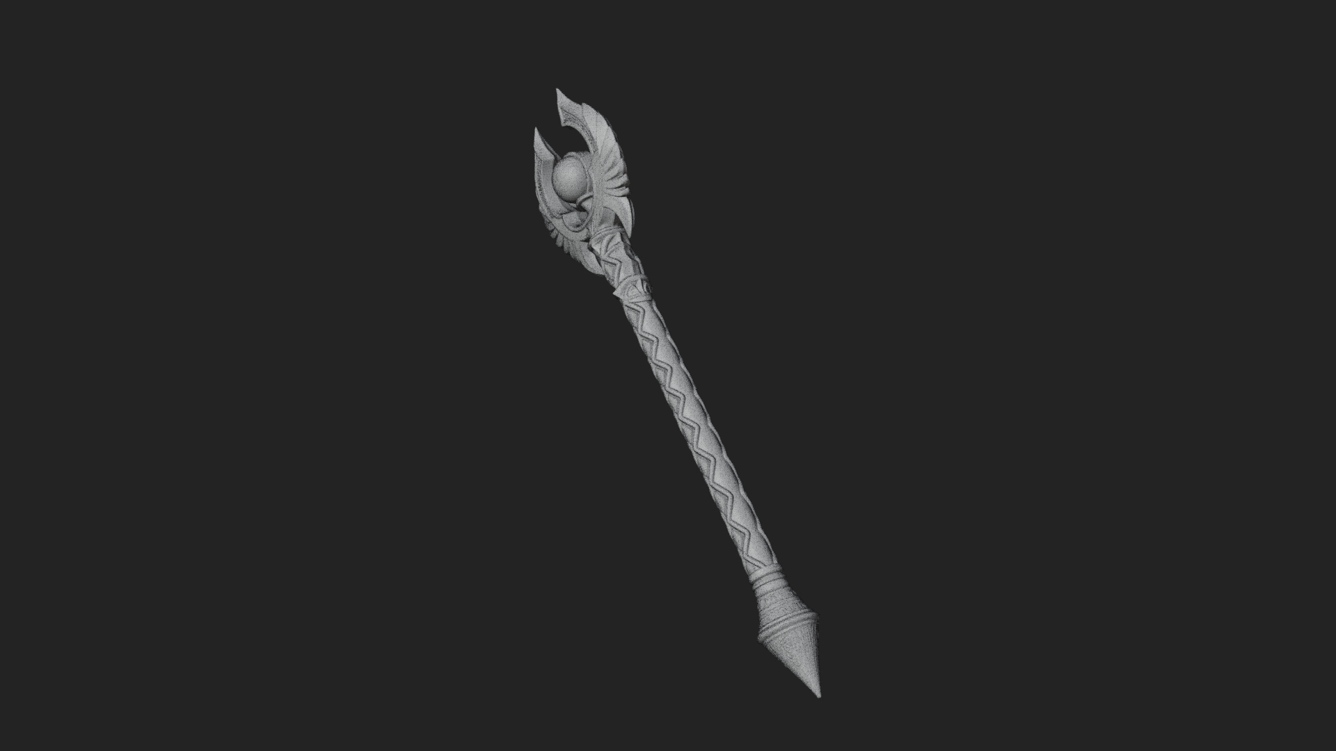 Crystal Tip Magic Wand Model Design 13 3D Print Model 3D Model