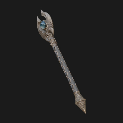 Crystal Tip Magic Wand Model Design 13 3D Print Model