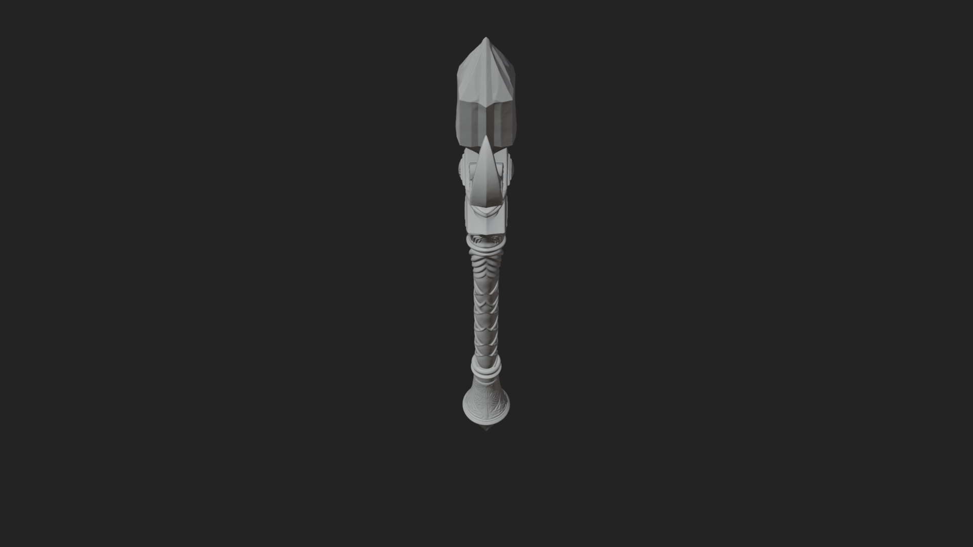 Crystal Tip Magic Wand Model Design 2 3D Print Model 3D Model