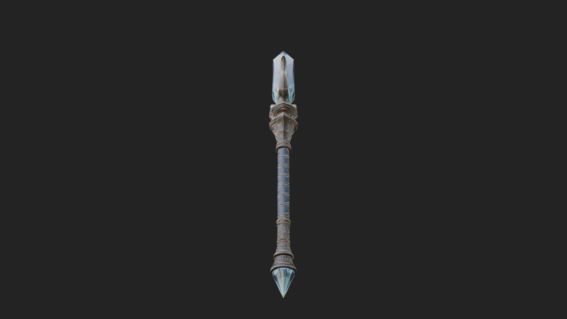 Crystal Tip Magic Wand Model Design 3 3D Print Model 3D Model