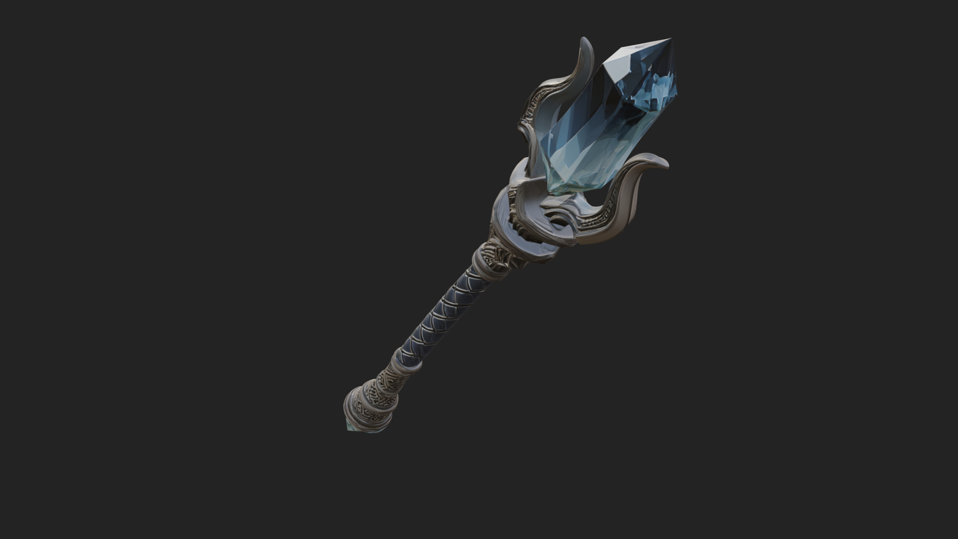 Crystal Tip Magic Wand Model Design 3 3D Print Model 3D Model