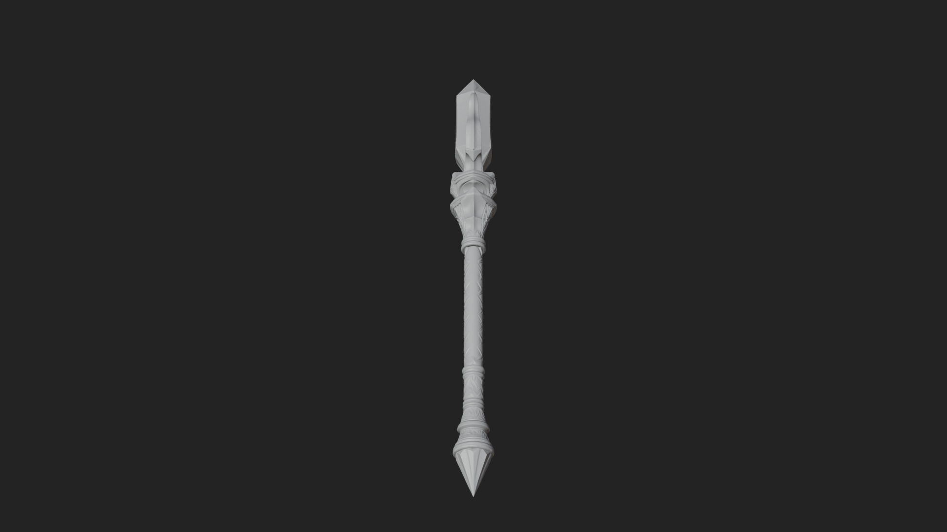 Crystal Tip Magic Wand Model Design 3 3D Print Model 3D Model