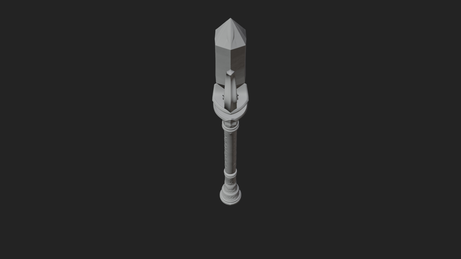 Crystal Tip Magic Wand Model Design 3 3D Print Model 3D Model