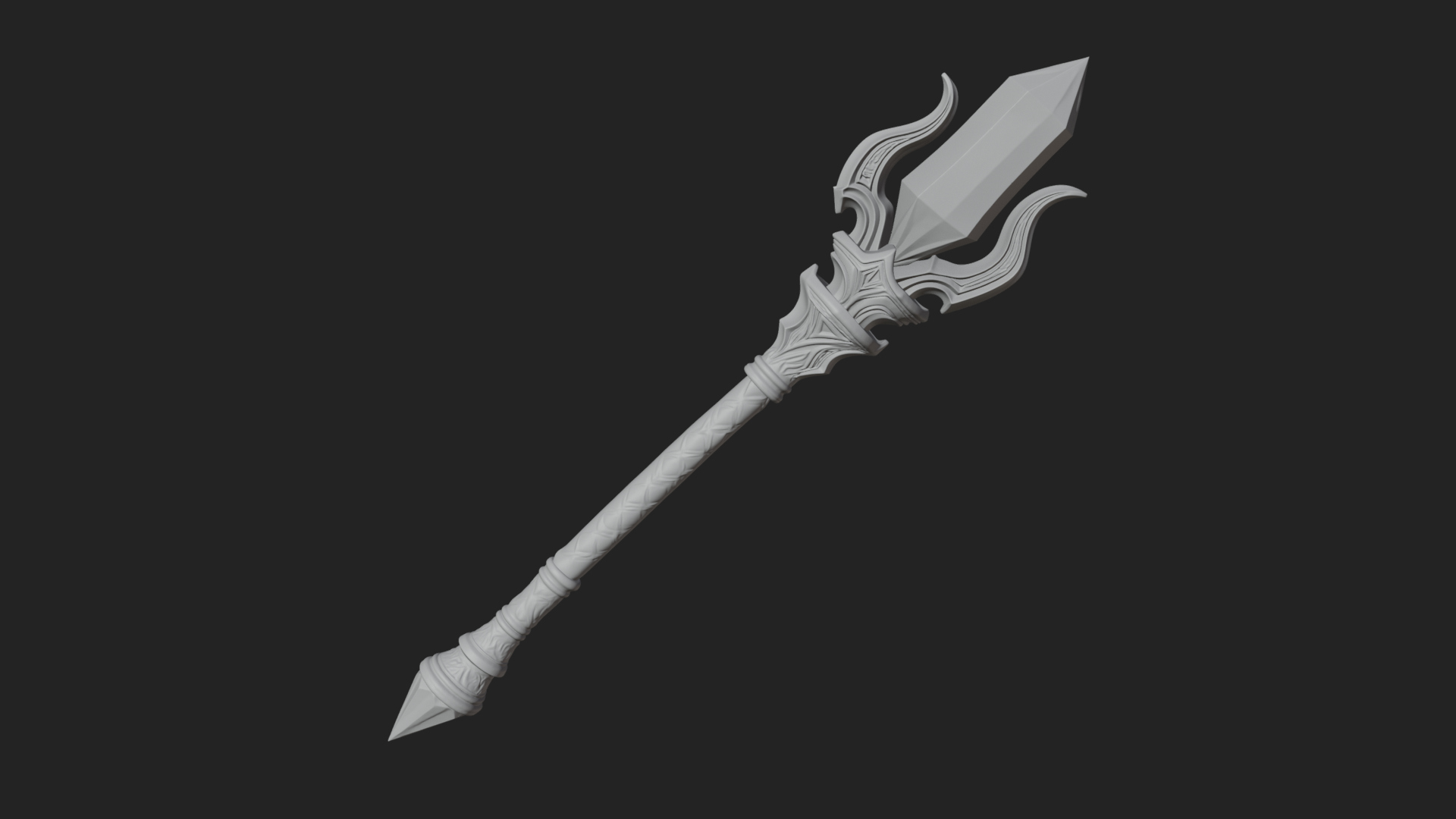 Crystal Tip Magic Wand Model Design 3 3D Print Model 3D Model