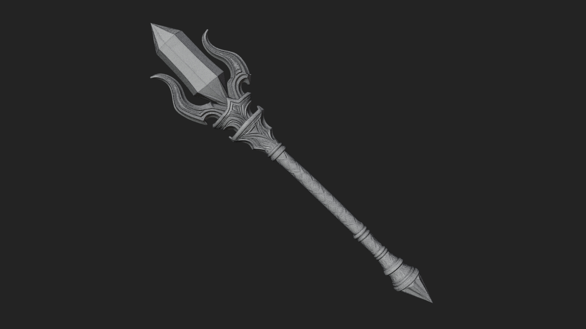 Crystal Tip Magic Wand Model Design 3 3D Print Model 3D Model