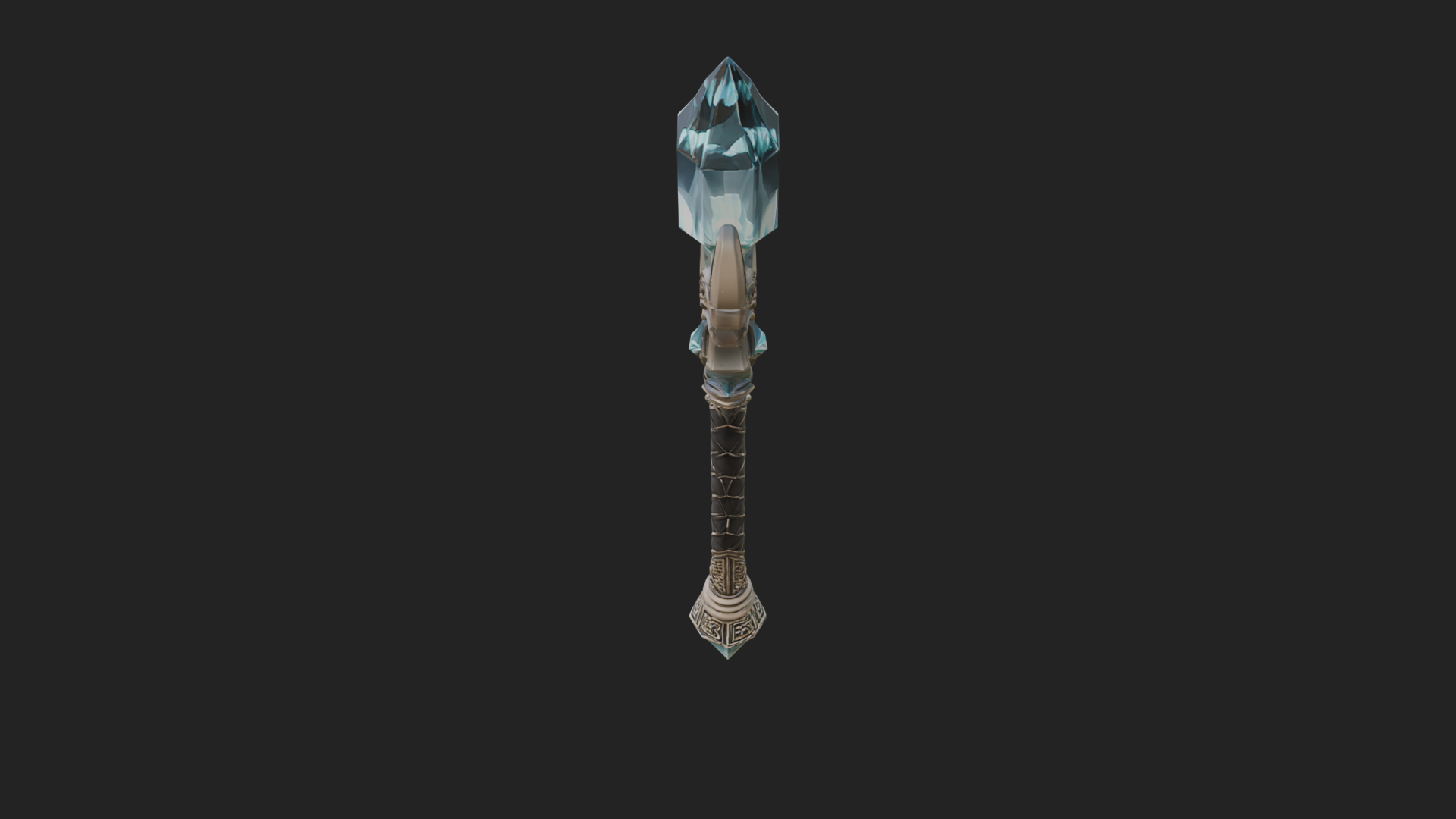 Crystal Tip Magic Wand Model Design 4 3D Print Model 3D Model