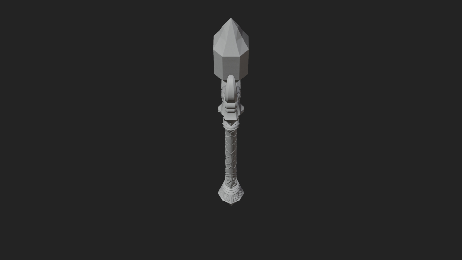 Crystal Tip Magic Wand Model Design 4 3D Print Model 3D Model