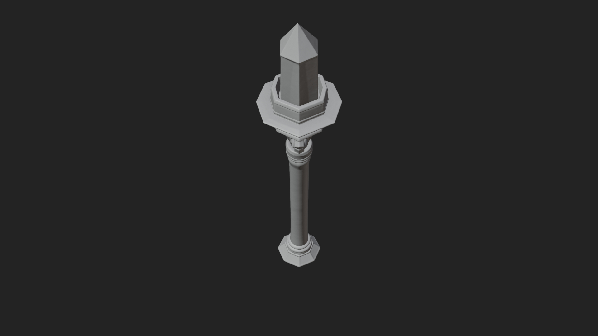 Crystal Tip Magic Wand Model Design 7 3D Print Model 3D Model