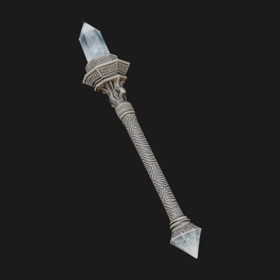 Crystal Tip Magic Wand Model Design 7 3D Print Model