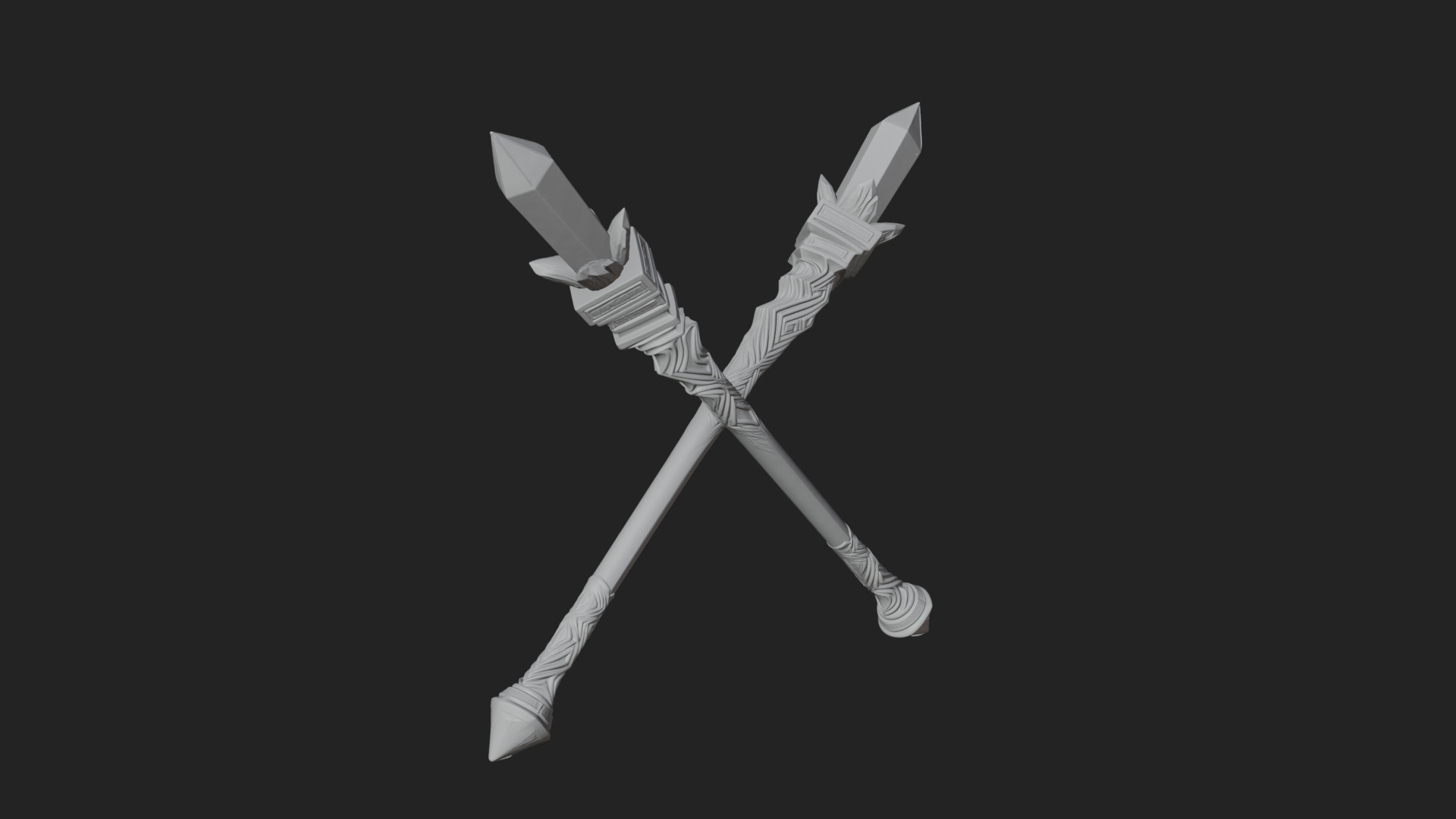 Crystal Tip Magic Wand Model Design 8 3D Print Model 3D Model