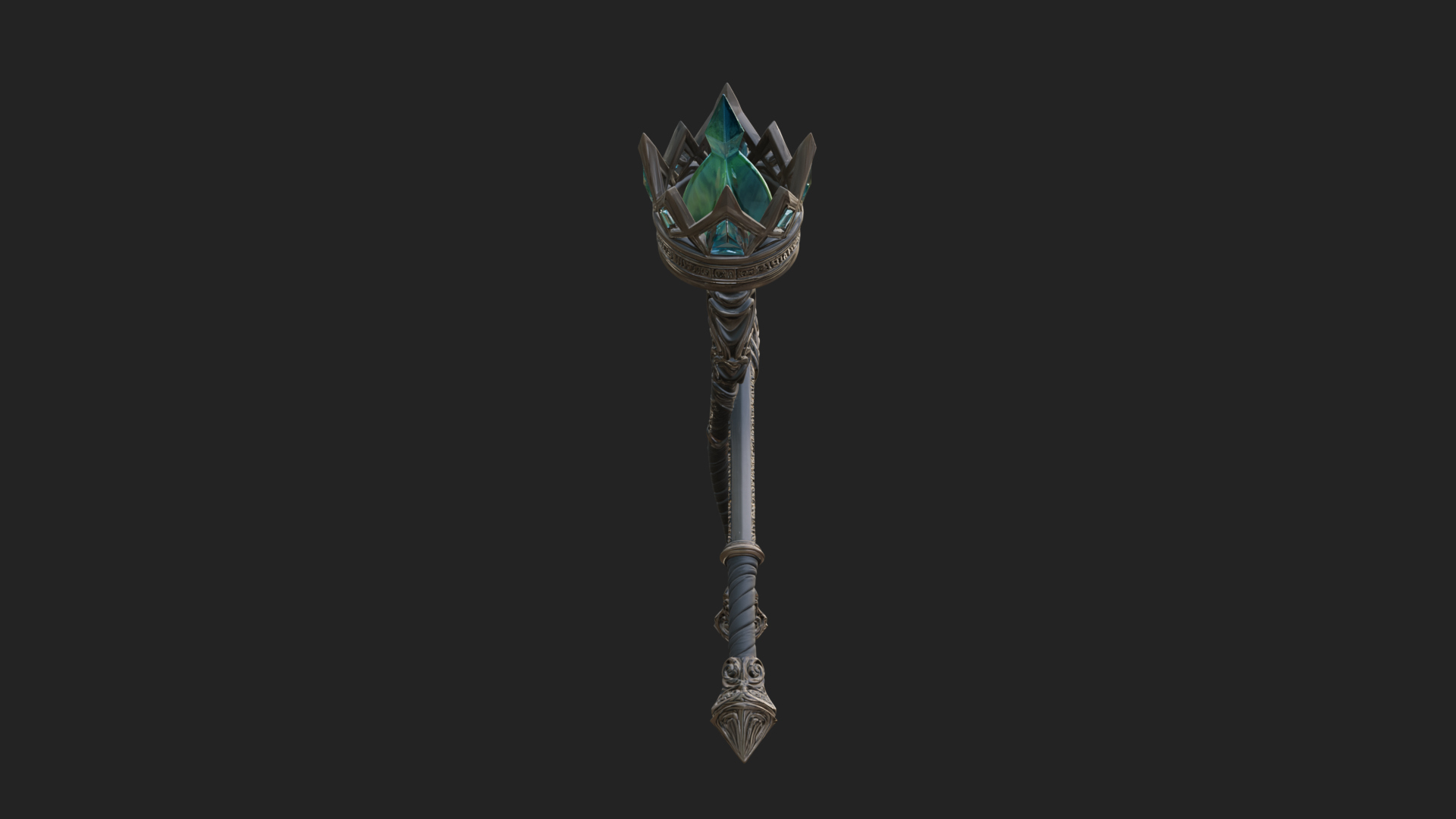 Crystal Tip Magic Wand Model Design 9 3D Print Model 3D Model