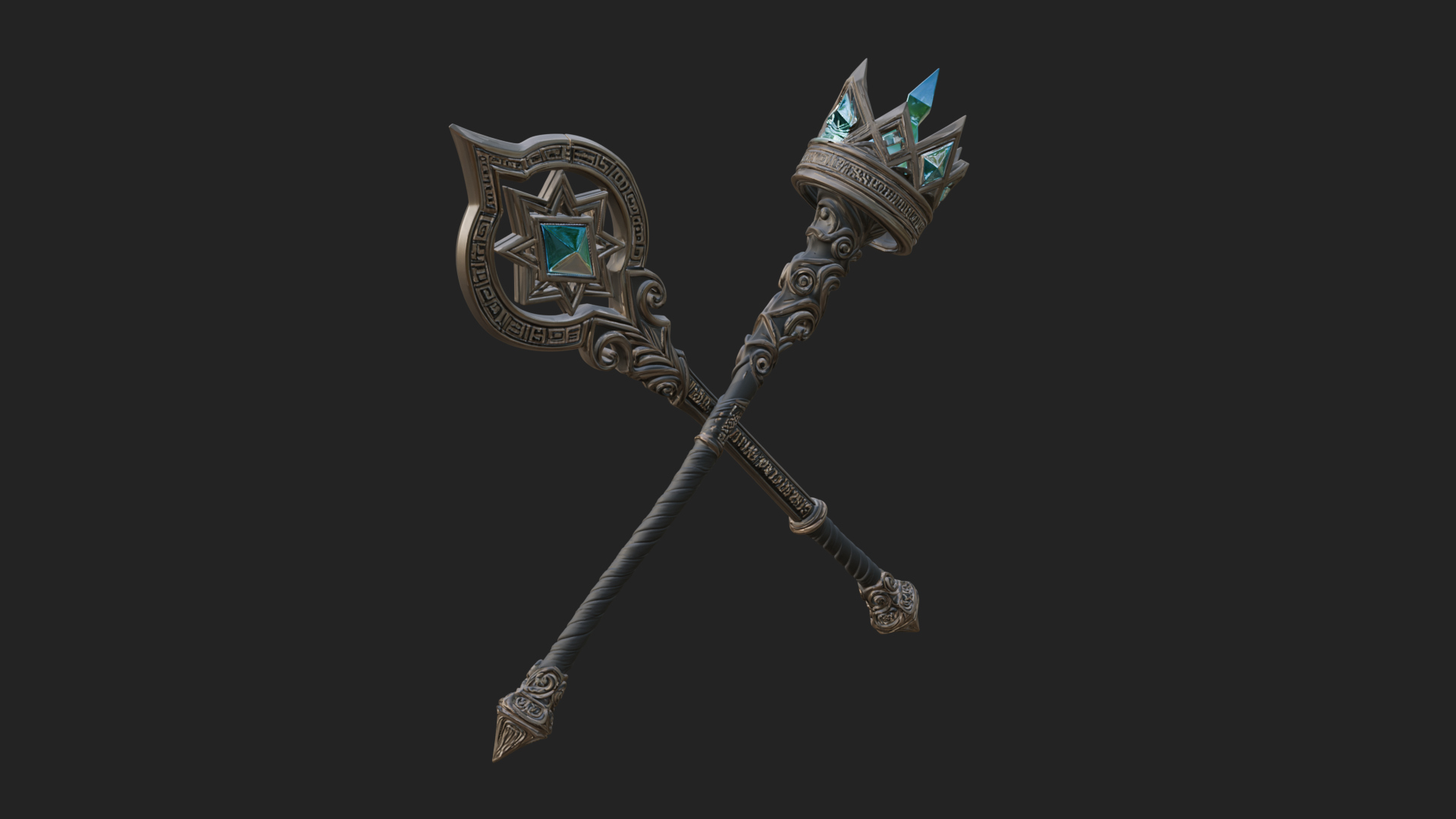 Crystal Tip Magic Wand Model Design 9 3D Print Model 3D Model