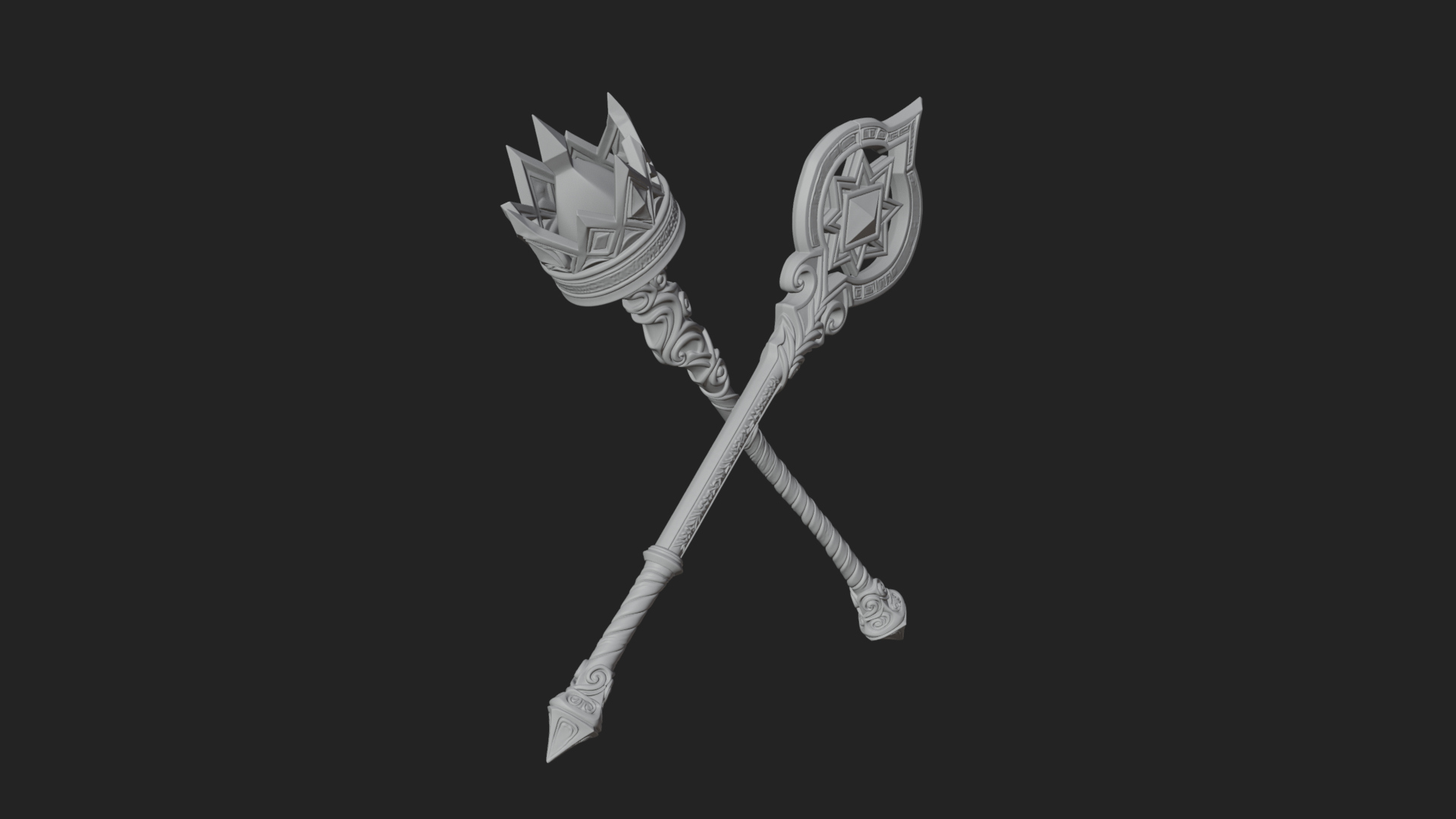 Crystal Tip Magic Wand Model Design 9 3D Print Model 3D Model