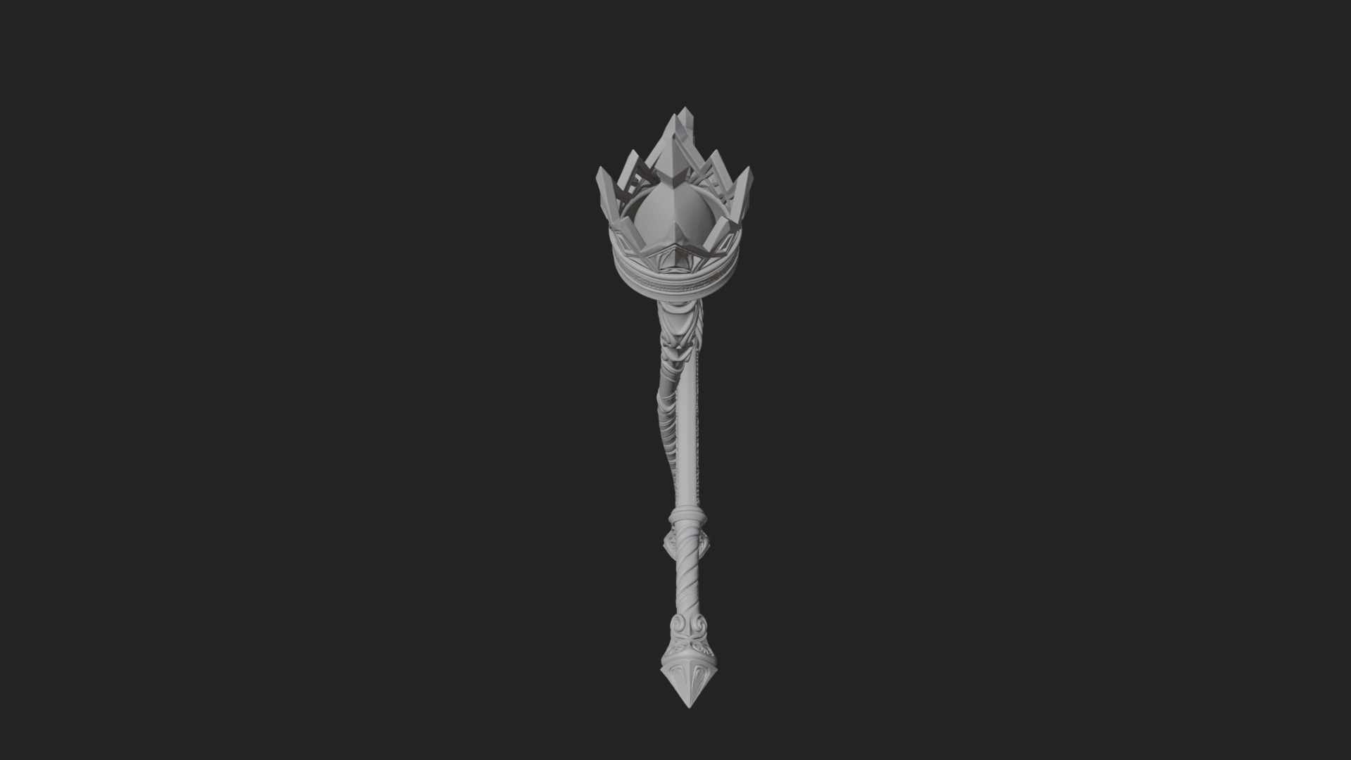 Crystal Tip Magic Wand Model Design 9 3D Print Model 3D Model
