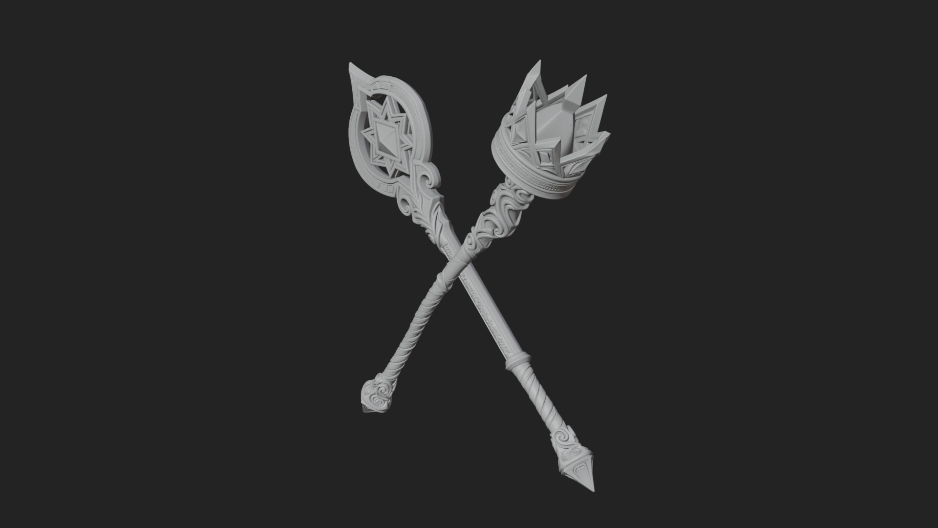 Crystal Tip Magic Wand Model Design 9 3D Print Model 3D Model