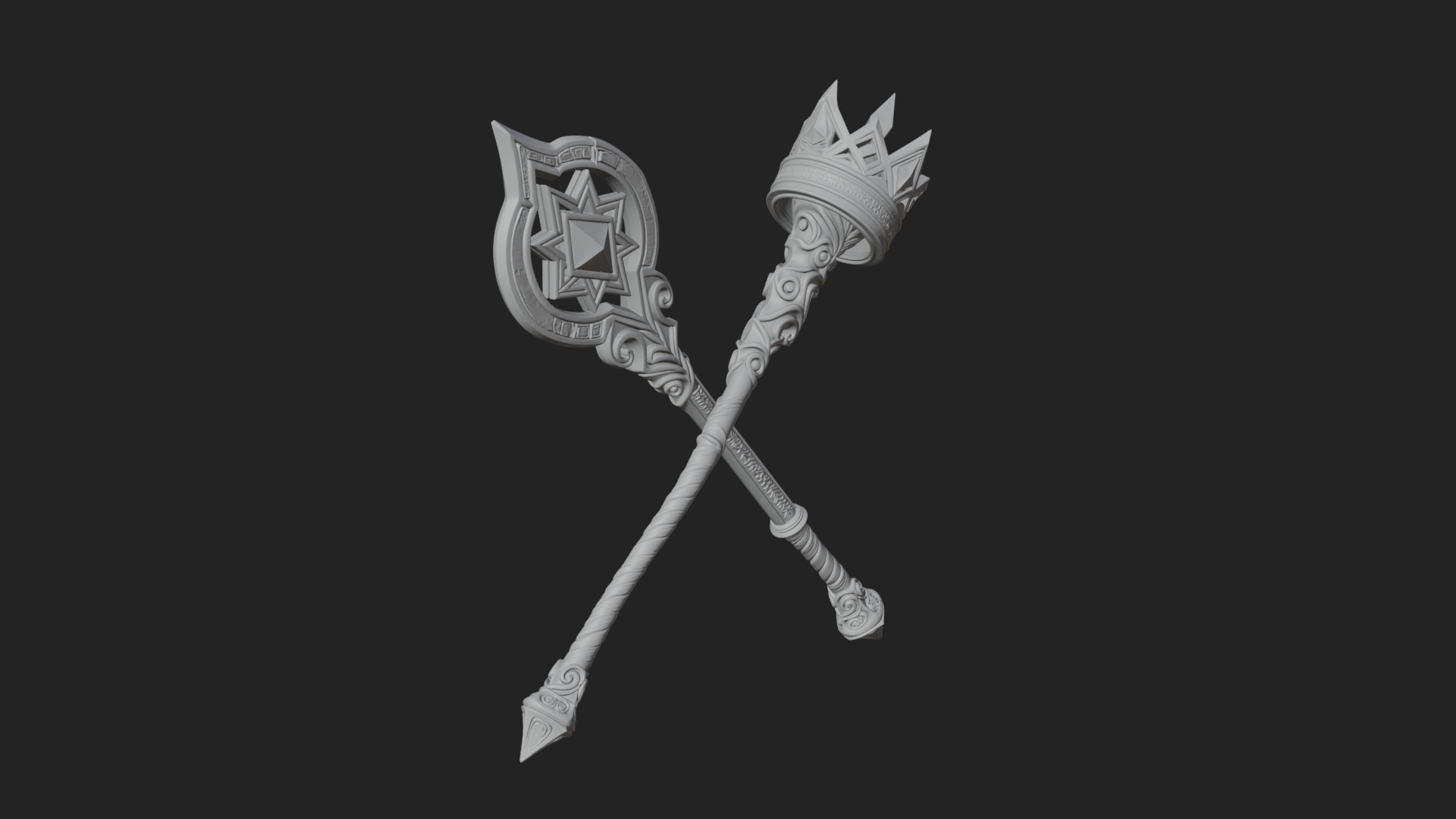Crystal Tip Magic Wand Model Design 9 3D Print Model 3D Model