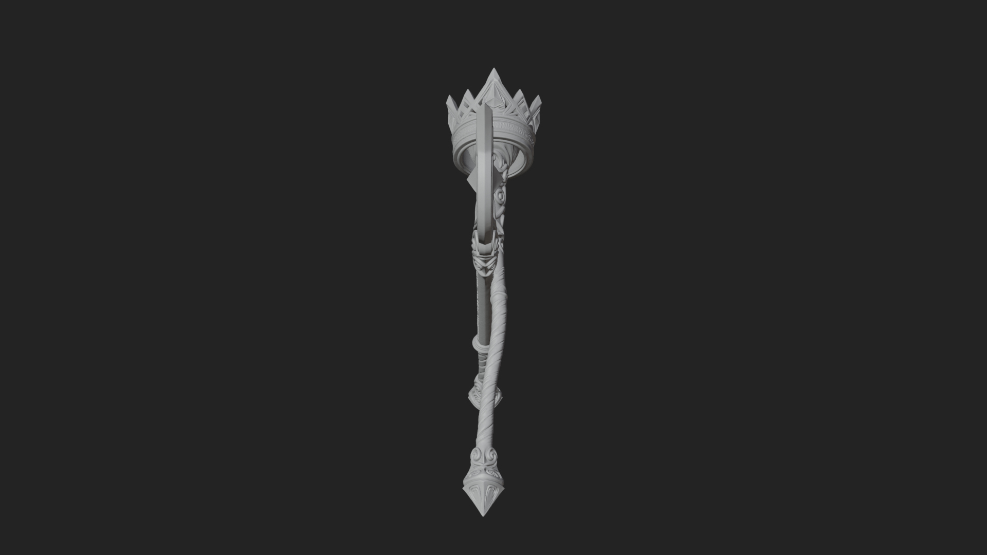 Crystal Tip Magic Wand Model Design 9 3D Print Model 3D Model