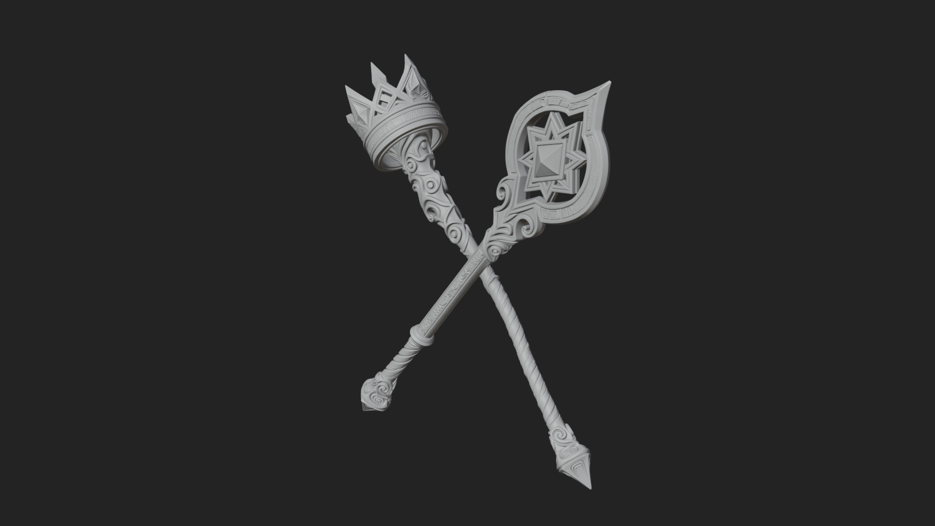 Crystal Tip Magic Wand Model Design 9 3D Print Model 3D Model