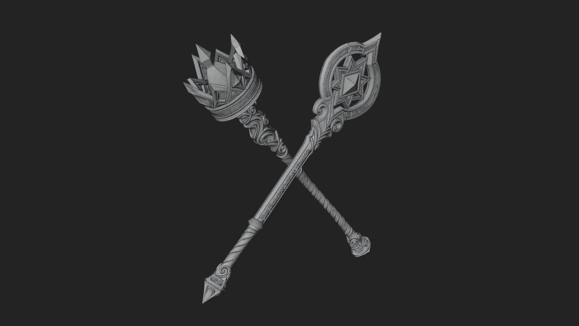 Crystal Tip Magic Wand Model Design 9 3D Print Model 3D Model
