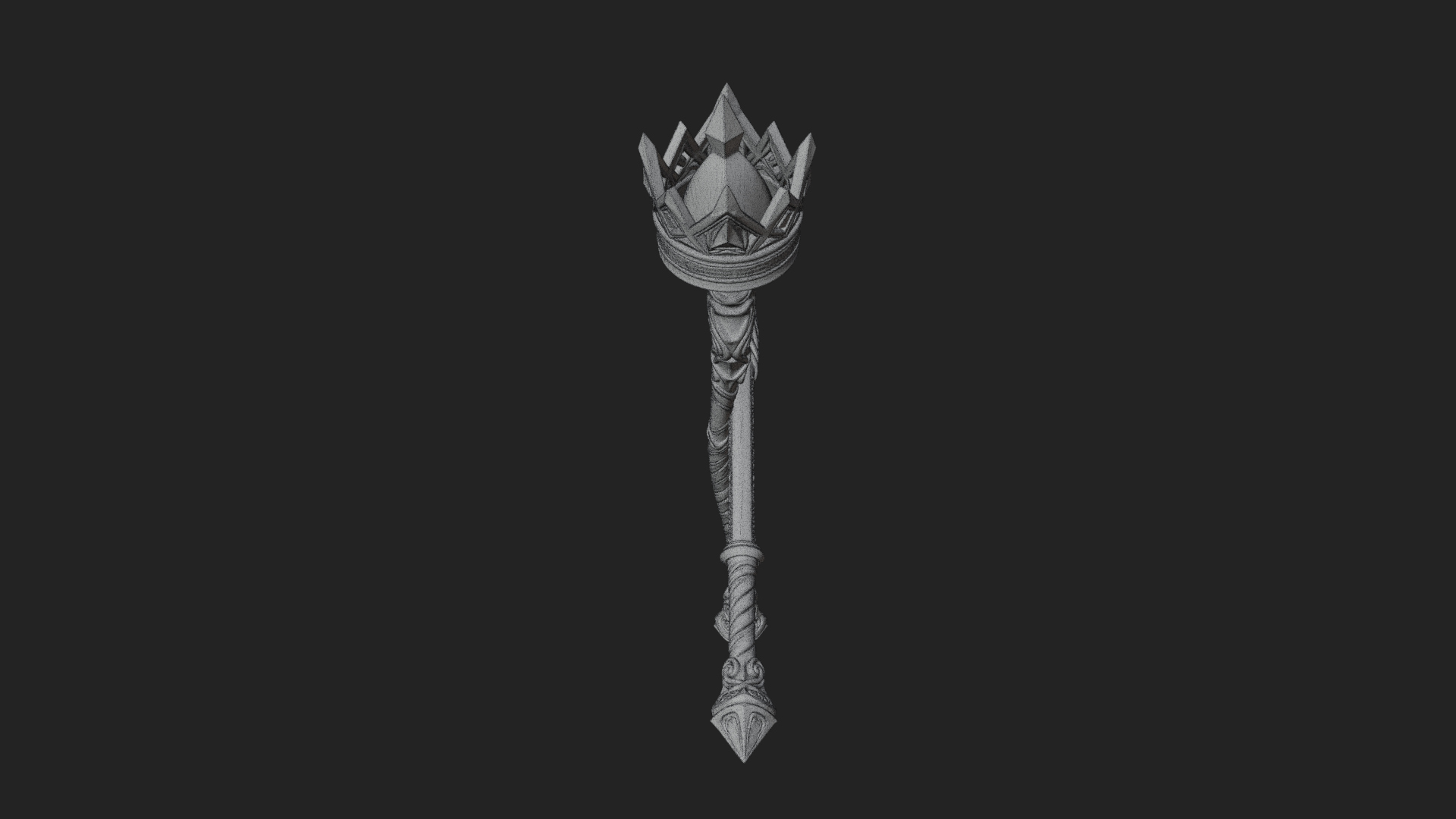 Crystal Tip Magic Wand Model Design 9 3D Print Model 3D Model