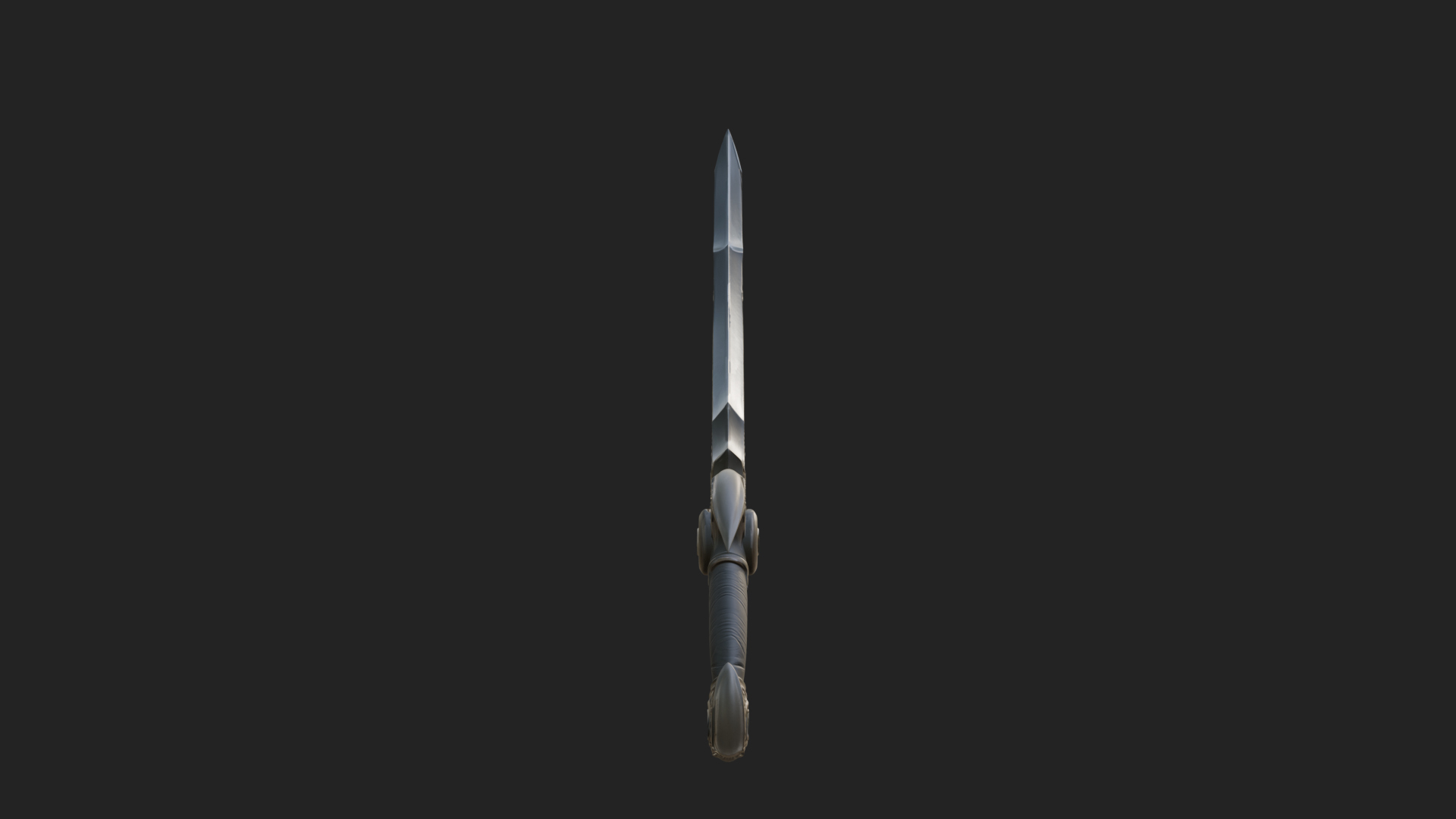 Curved Elven Sabre Model Design 14 3D Print Model 3D Model