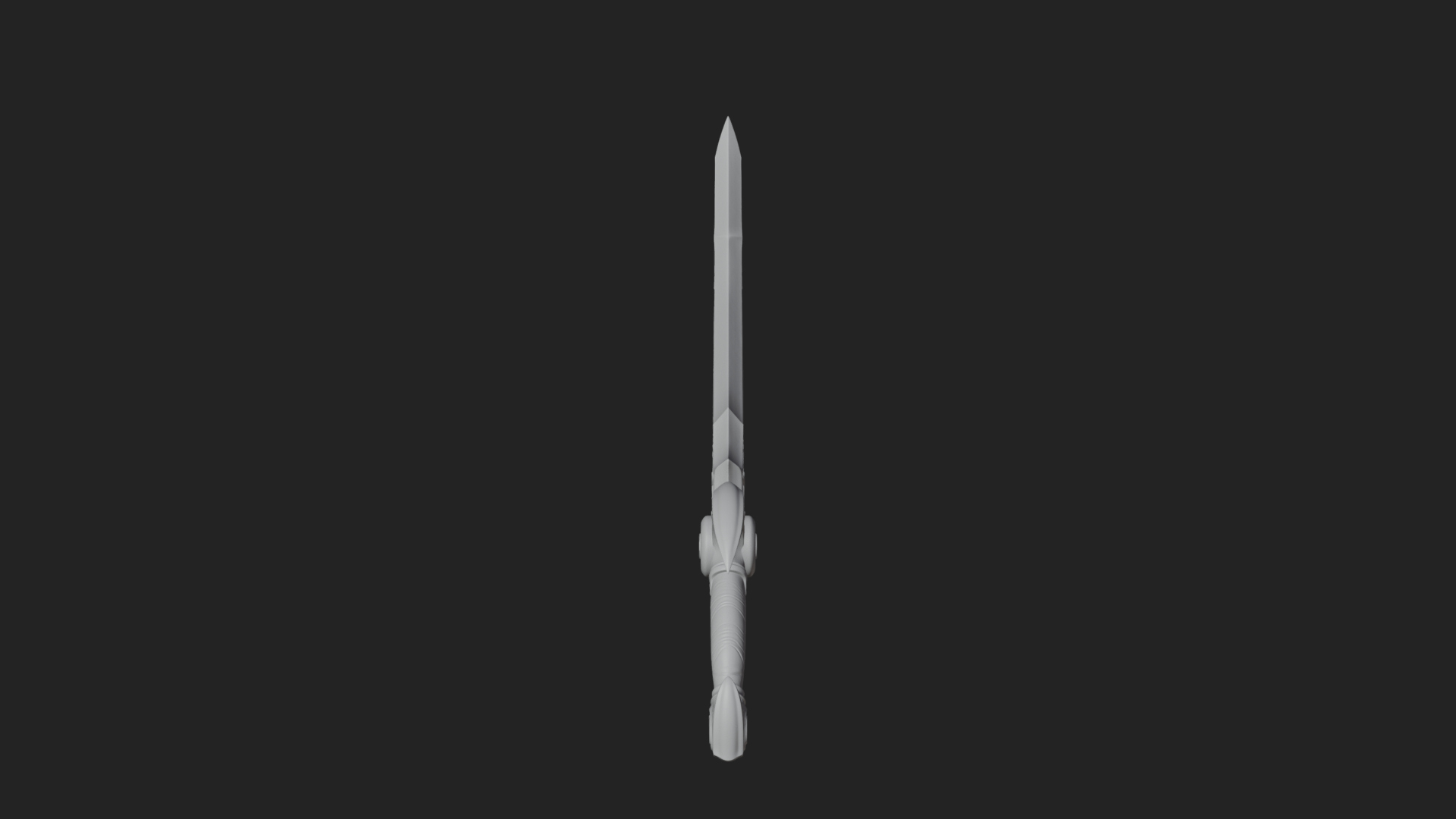 Curved Elven Sabre Model Design 14 3D Print Model 3D Model