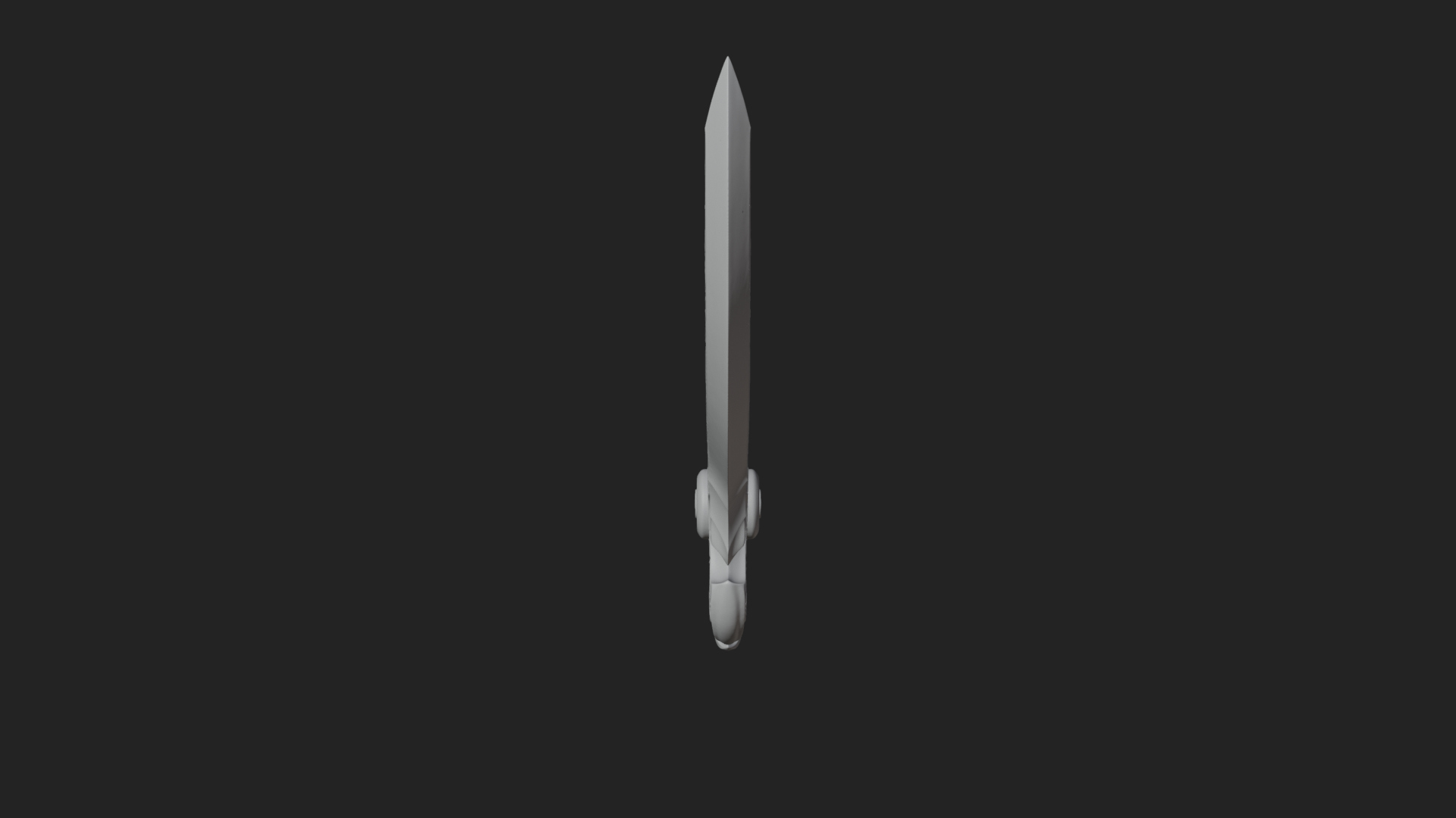 Curved Elven Sabre Model Design 14 3D Print Model 3D Model