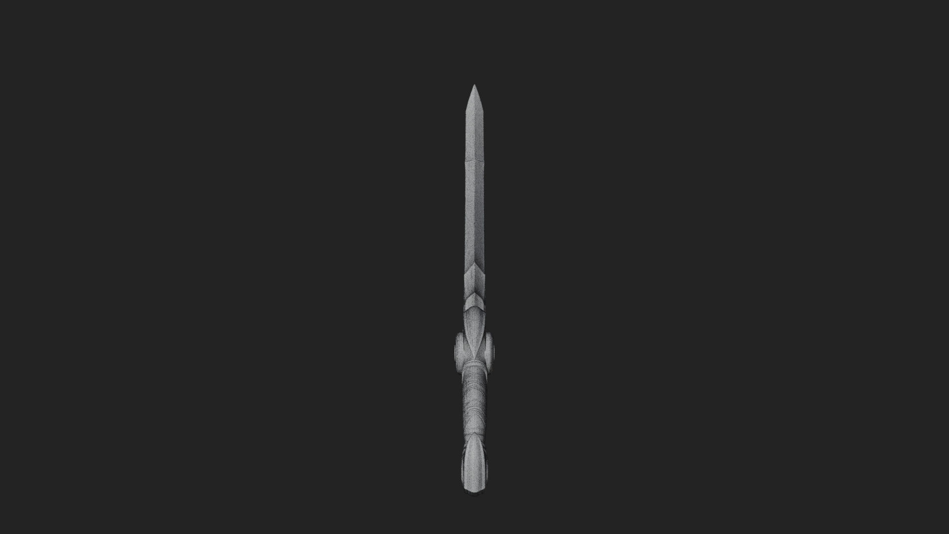 Curved Elven Sabre Model Design 14 3D Print Model 3D Model