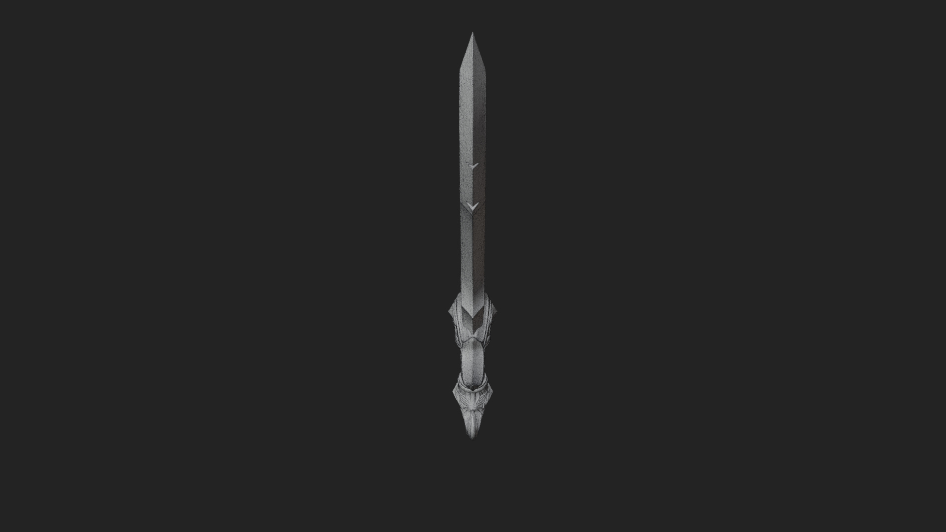 Curved Elven Sabre Model Design 10 3D Print Model 3D Model