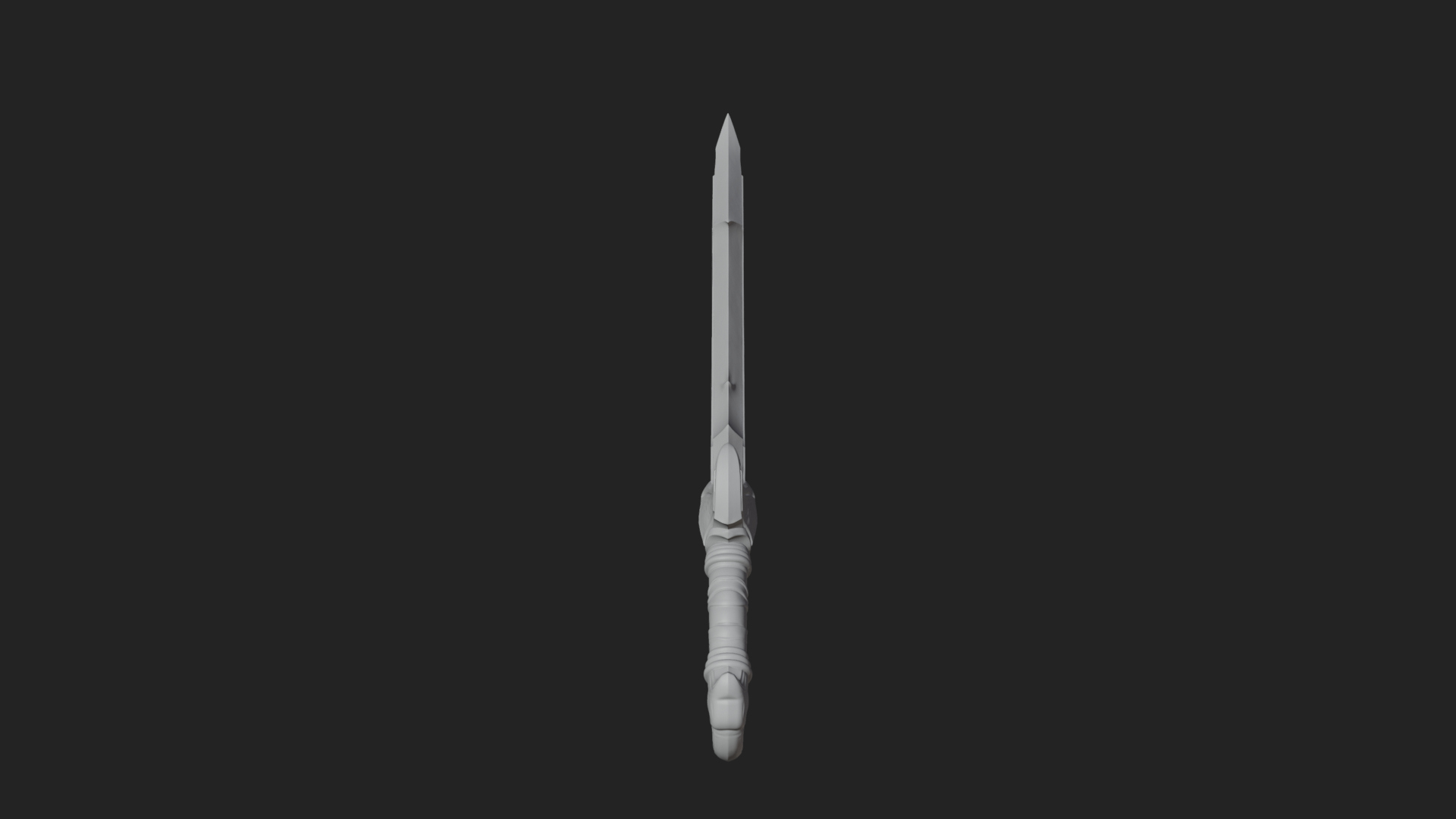 Curved Elven Sabre Model Design 13 3D Print Model 3D Model