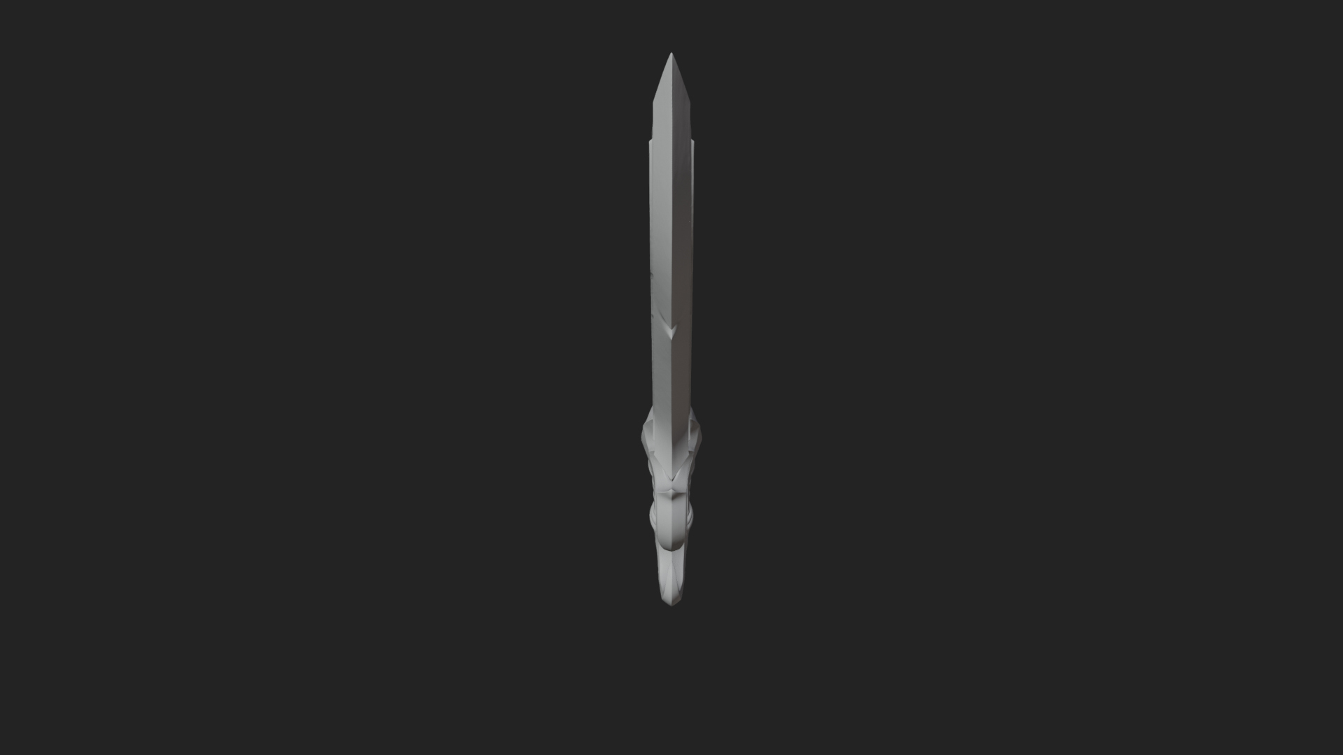 Curved Elven Sabre Model Design 13 3D Print Model 3D Model