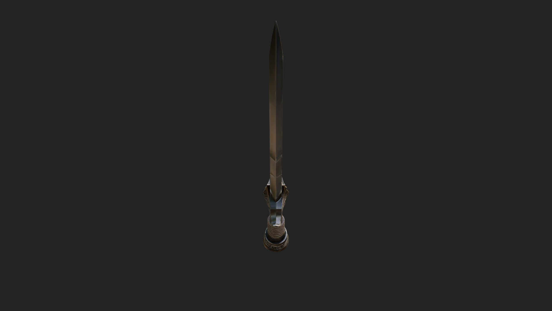 Curved Elven Sabre Model Design 3 3D Print Model 3D Model
