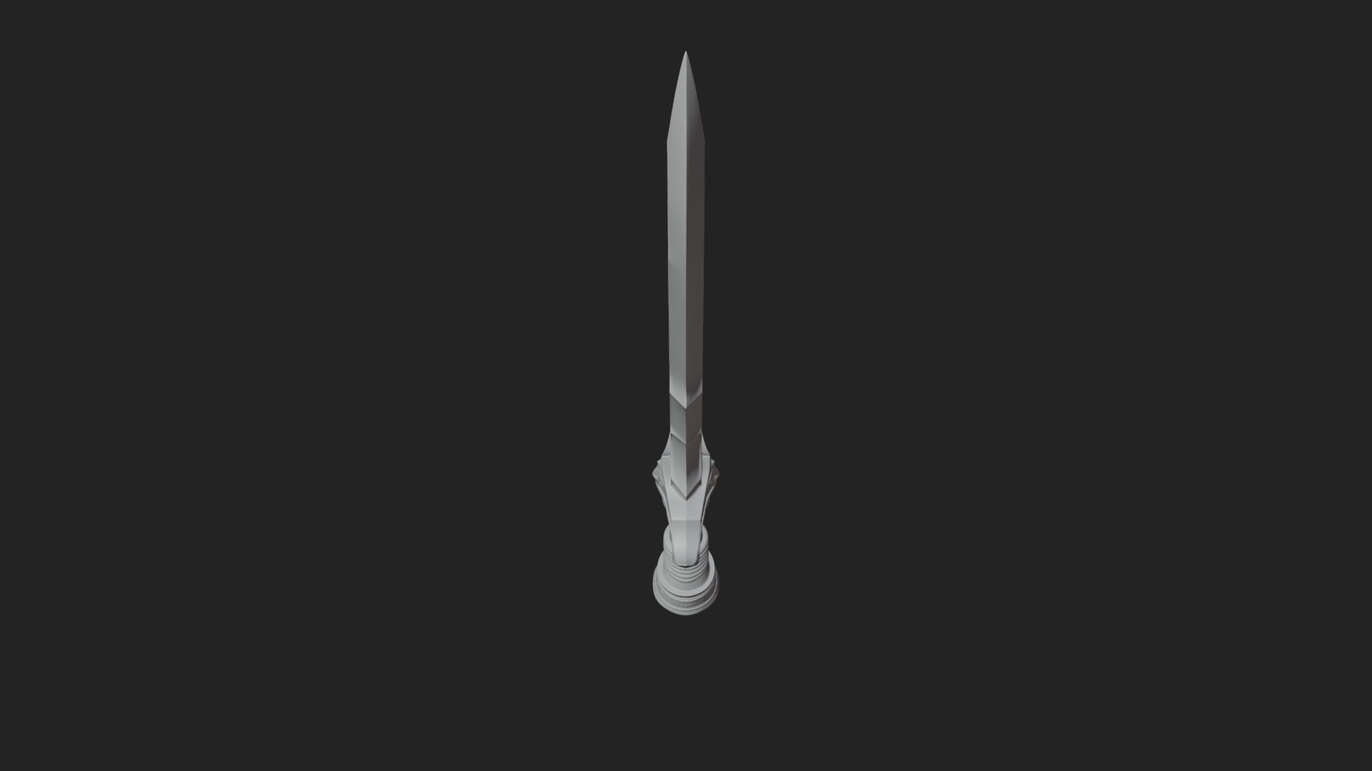 Curved Elven Sabre Model Design 3 3D Print Model 3D Model