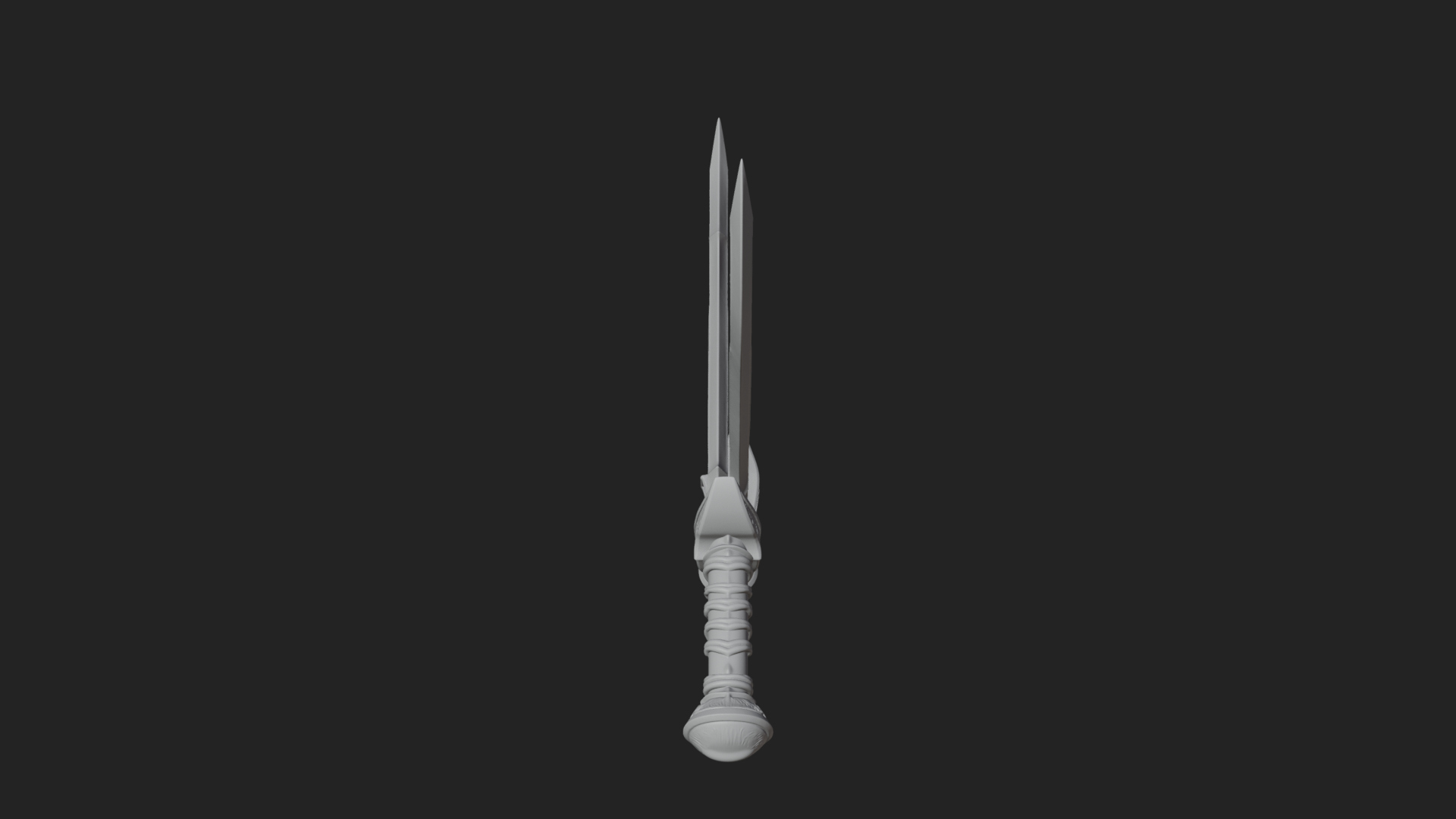 Curved Elven Sabre Model Design 4 3D Print Model 3D Model