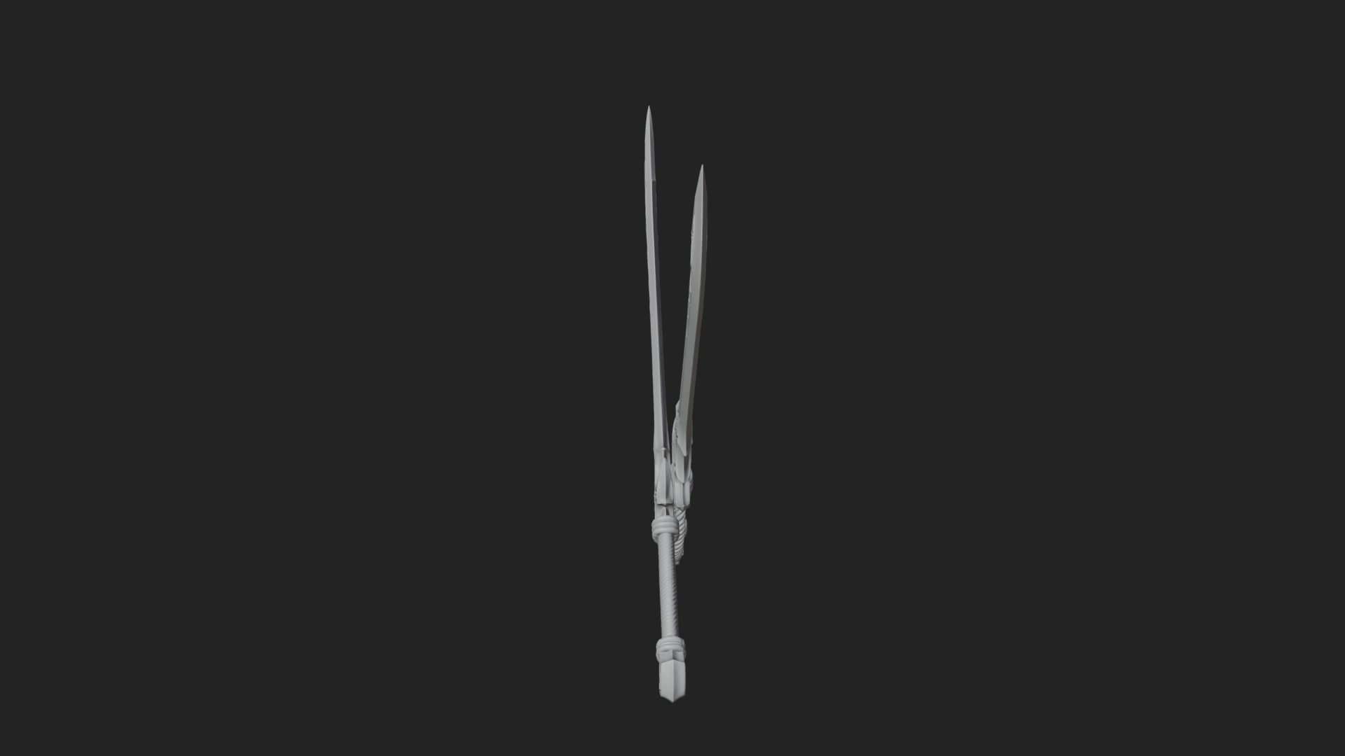Curved Elven Sabre Model Design 7 3D Print Model 3D Model