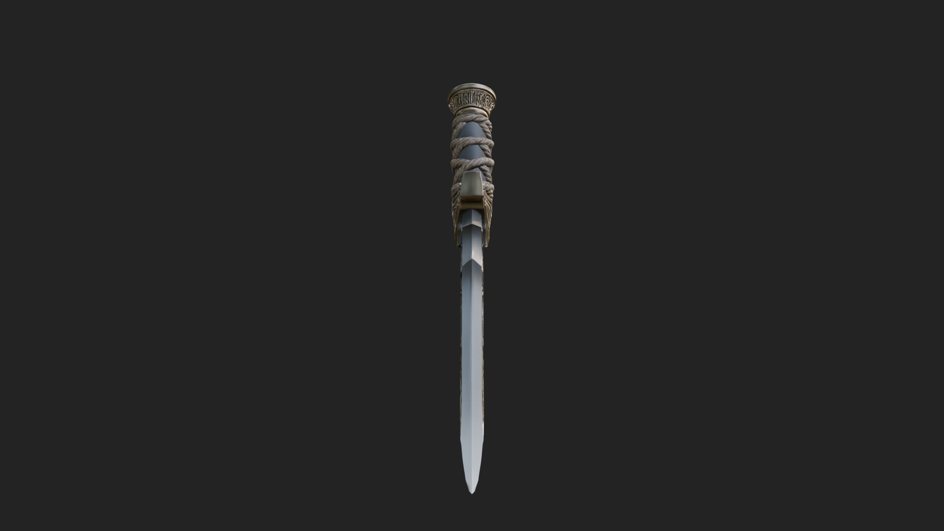 Curved Elven Sabre Model Design 9 3D Print Model 3D Model