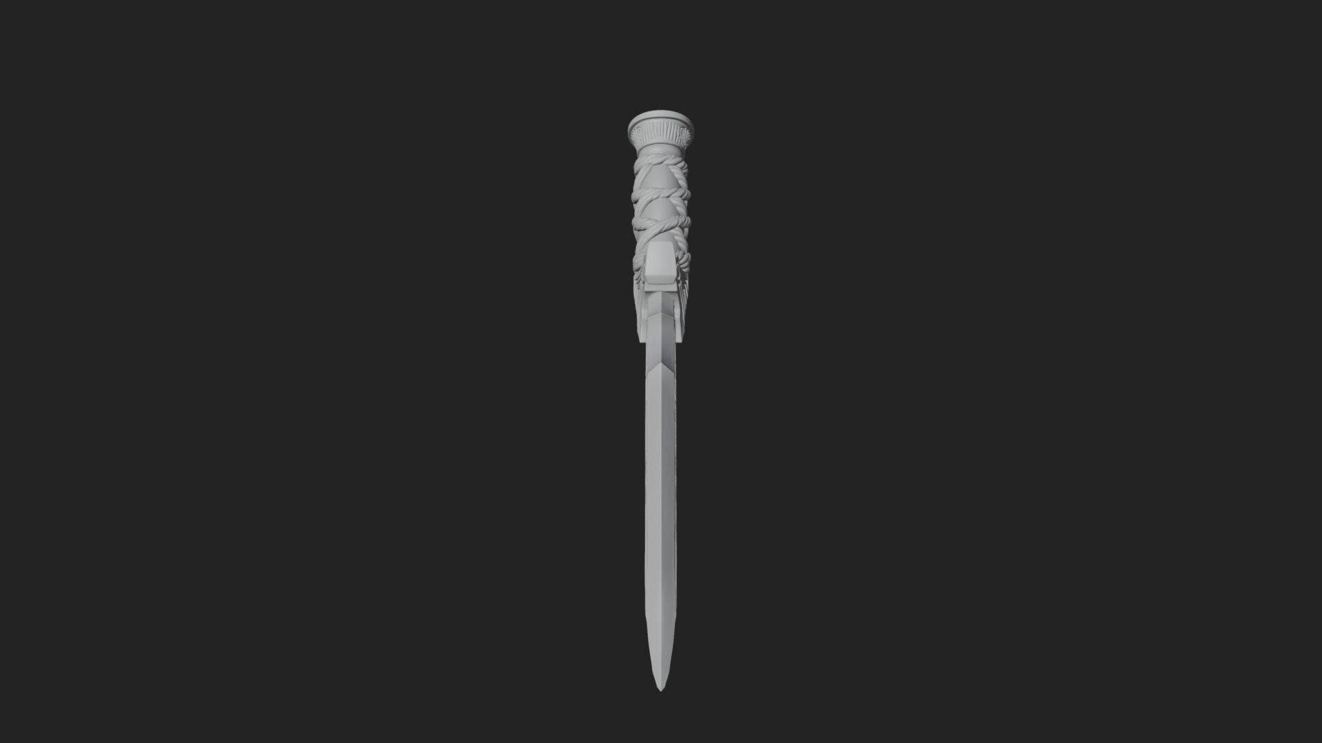 Curved Elven Sabre Model Design 9 3D Print Model 3D Model