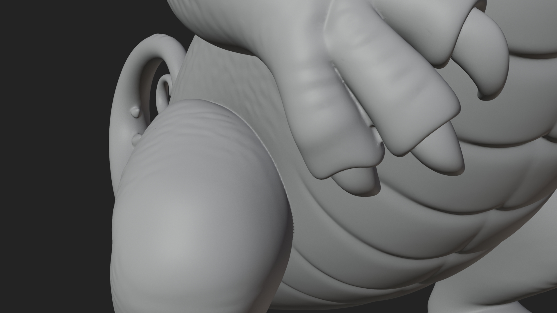 Cute Baby Dragon Statue Design 3 3D Print Model 3D Model