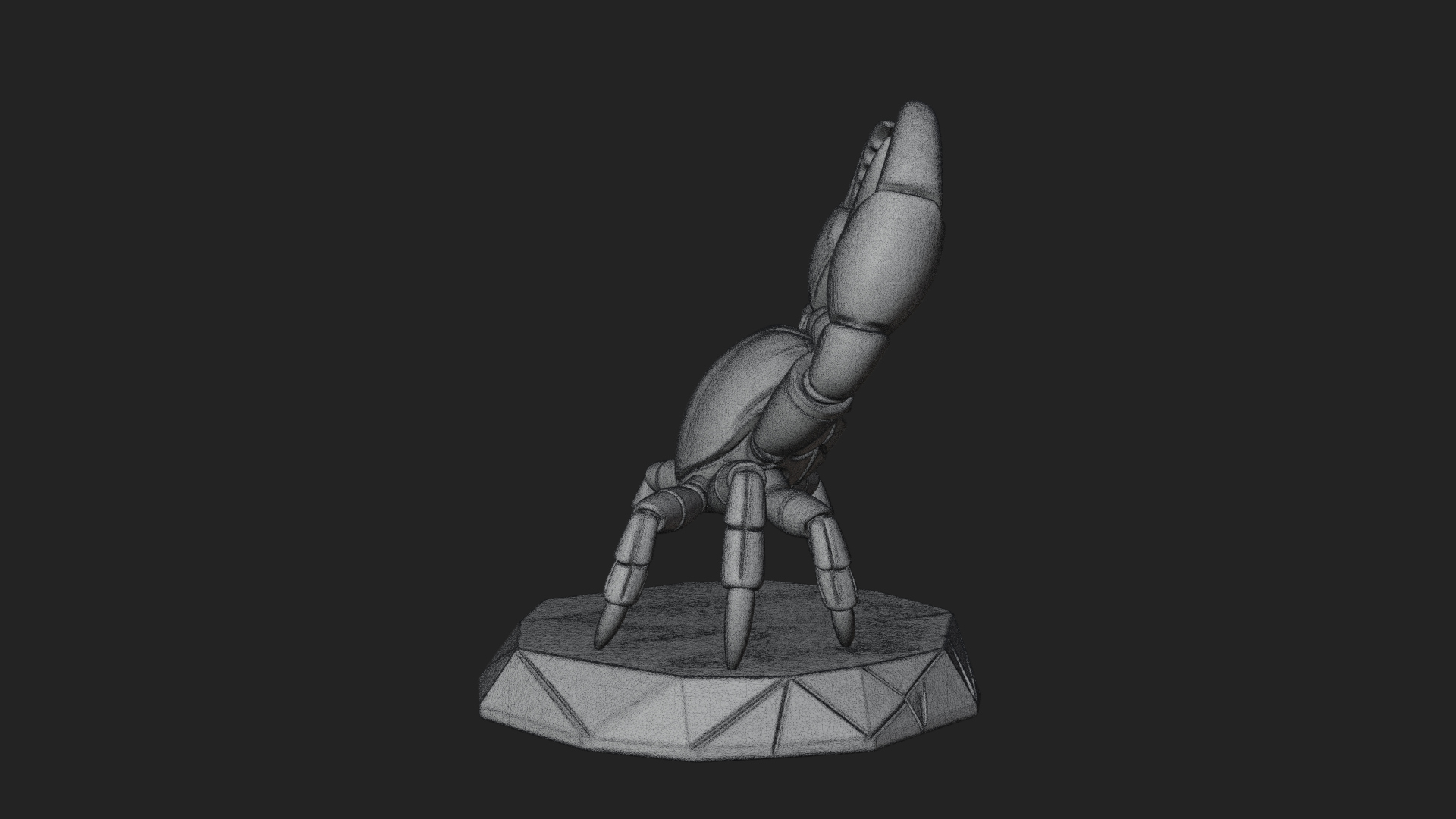 Cute Cartoon Crab Statue Design 3 3D Print Model 3D Model