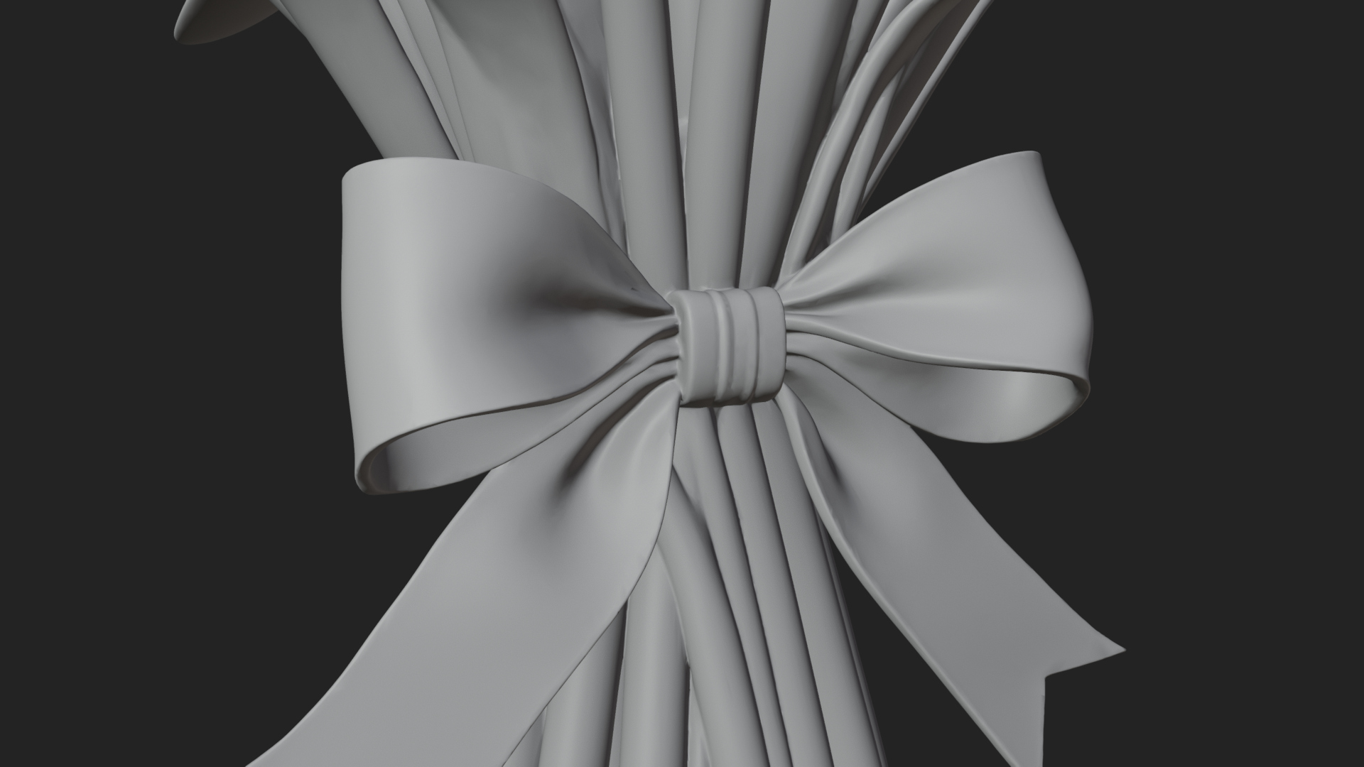 Daffodil Flower Bouquet Ornament Design 2 3D Print Model 3D Model