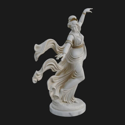Dancing Celestial Maiden Statue Design 1 3D Print Model