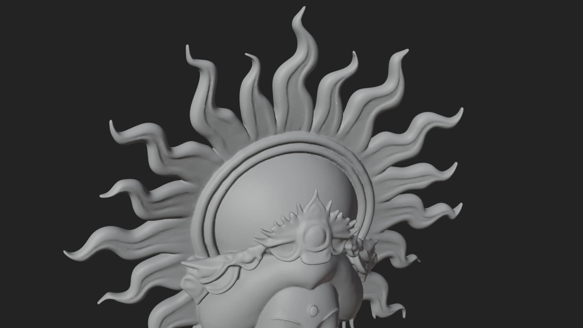 Dancing Celestial Maiden Statue Design 10 3D Print Model 3D Model