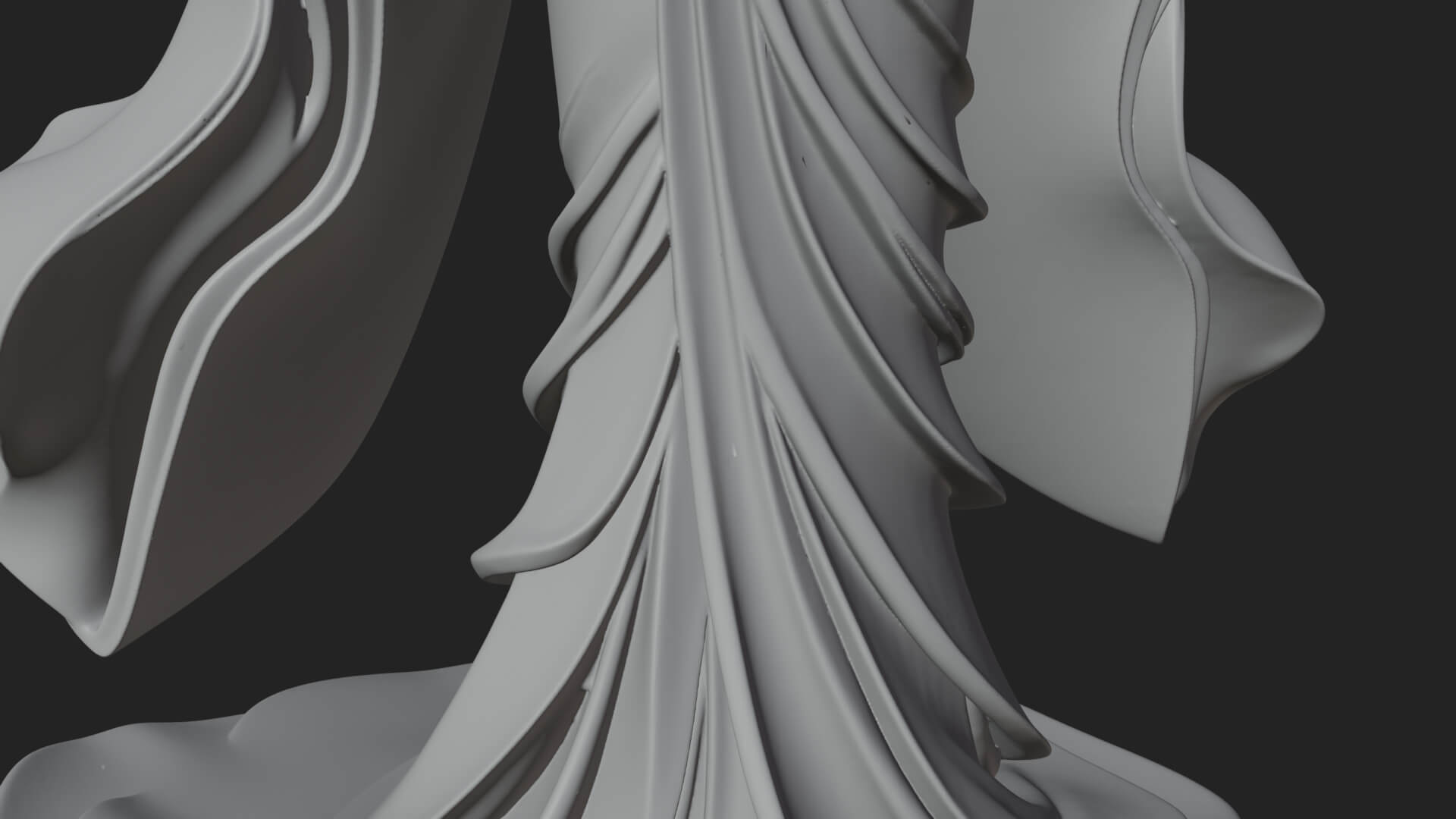 Dancing Celestial Maiden Statue Design 10 3D Print Model 3D Model