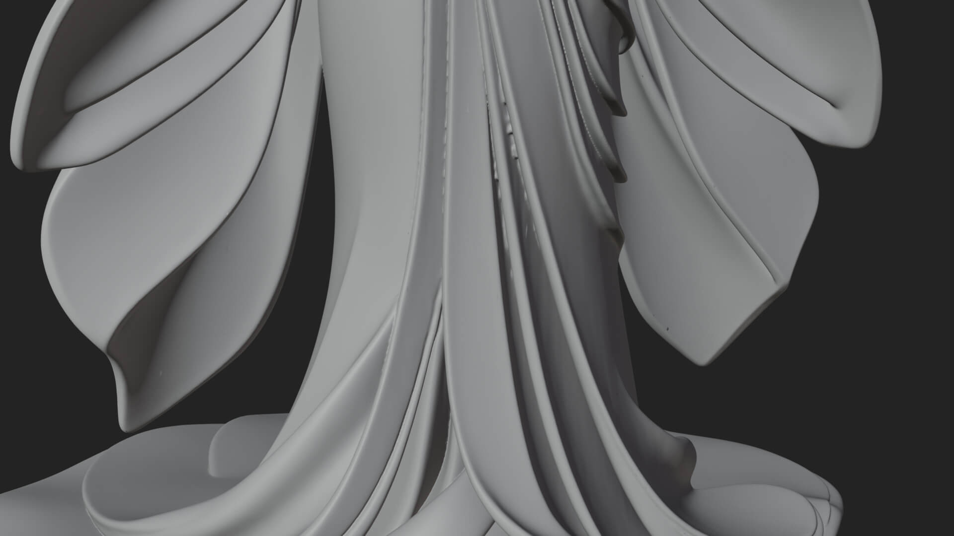 Dancing Celestial Maiden Statue Design 11 3D Print Model 3D Model