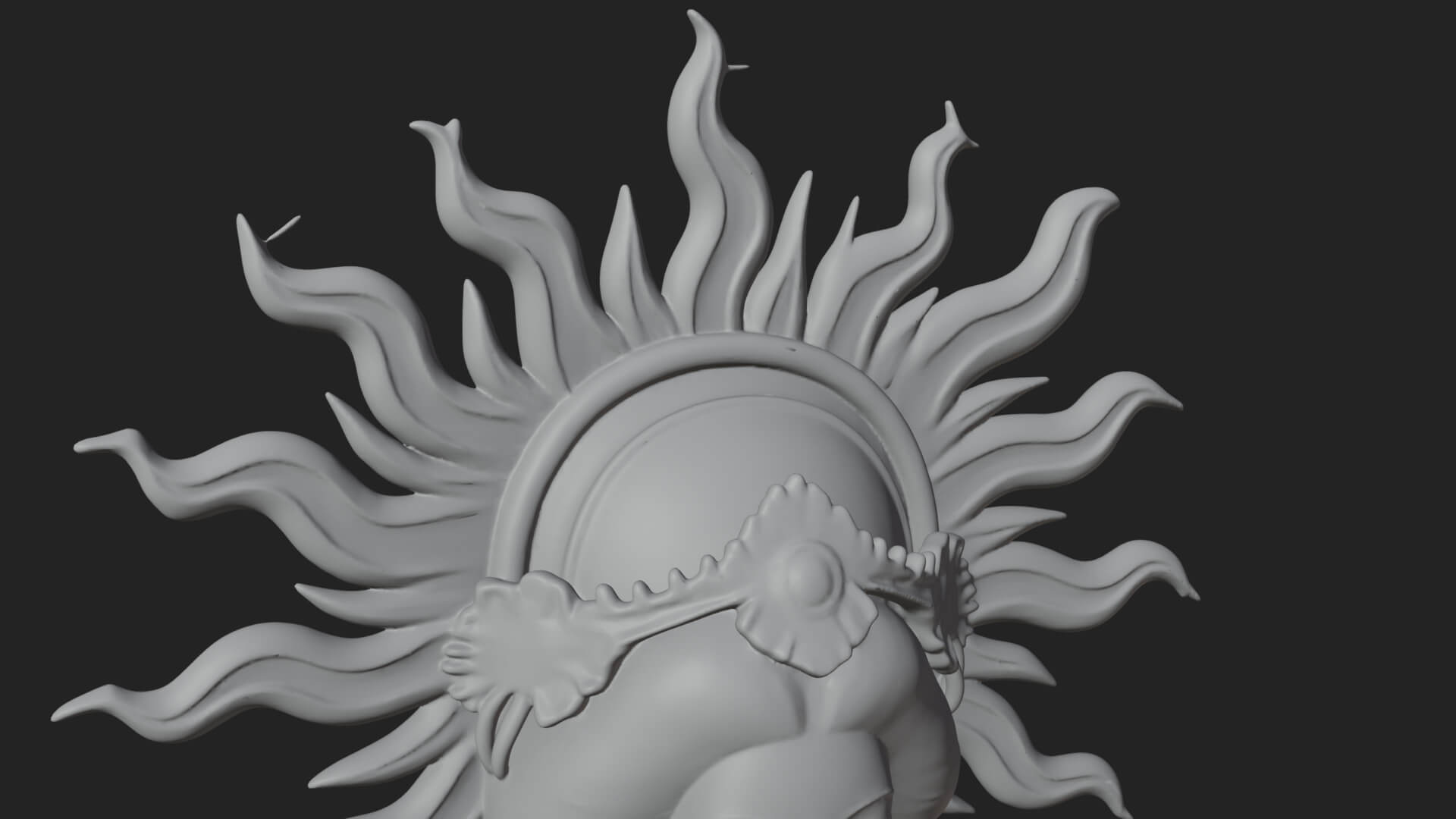 Dancing Celestial Maiden Statue Design 12 3D Print Model 3D Model