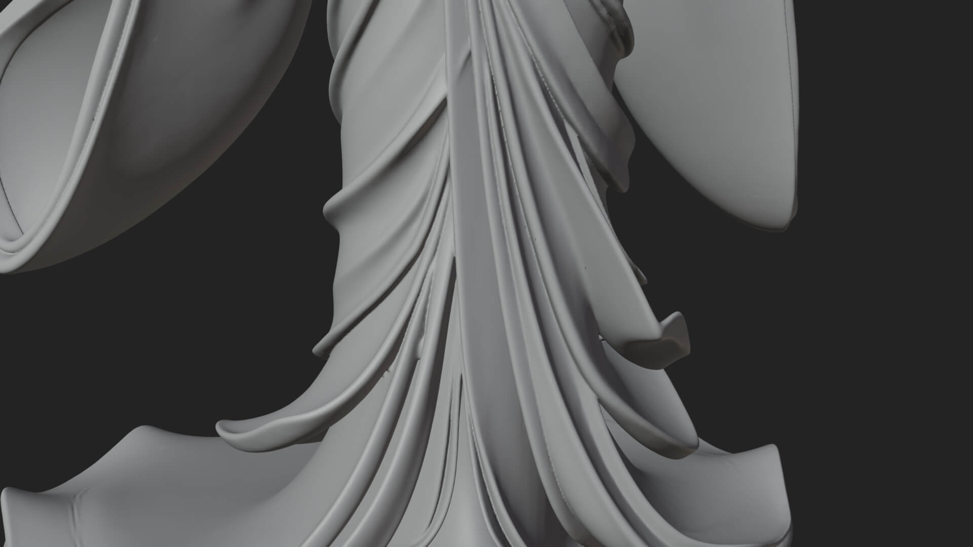Dancing Celestial Maiden Statue Design 12 3D Print Model 3D Model