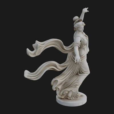 Dancing Celestial Maiden Statue Design 4 3D Print Model