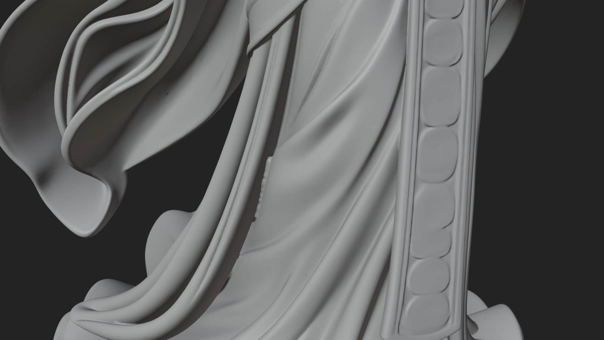 Dancing Celestial Maiden Statue Design 6 3D Print Model 3D Model