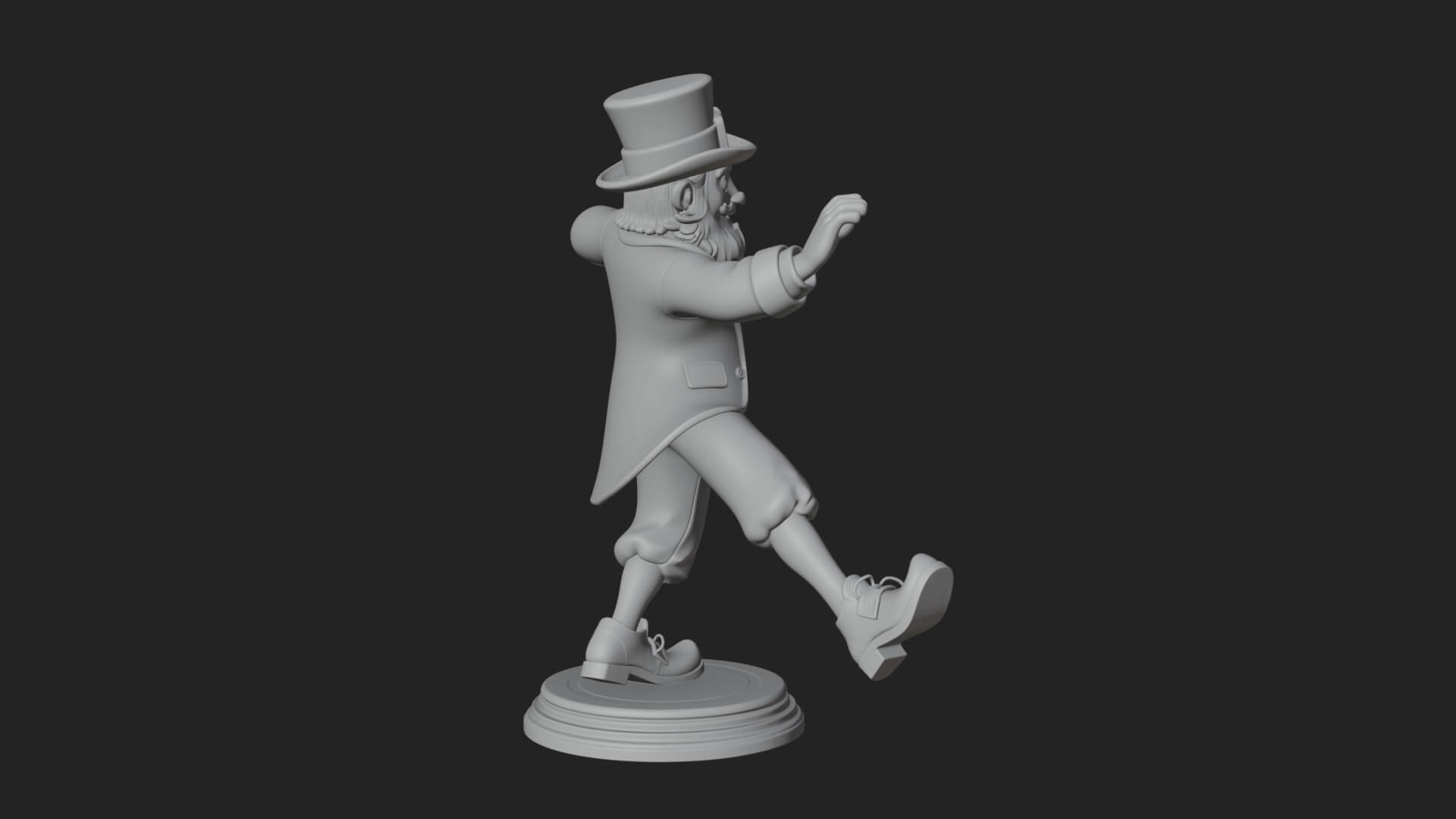 Dancing Leprechaun Statue Design 2 3D Print Model 3D Model