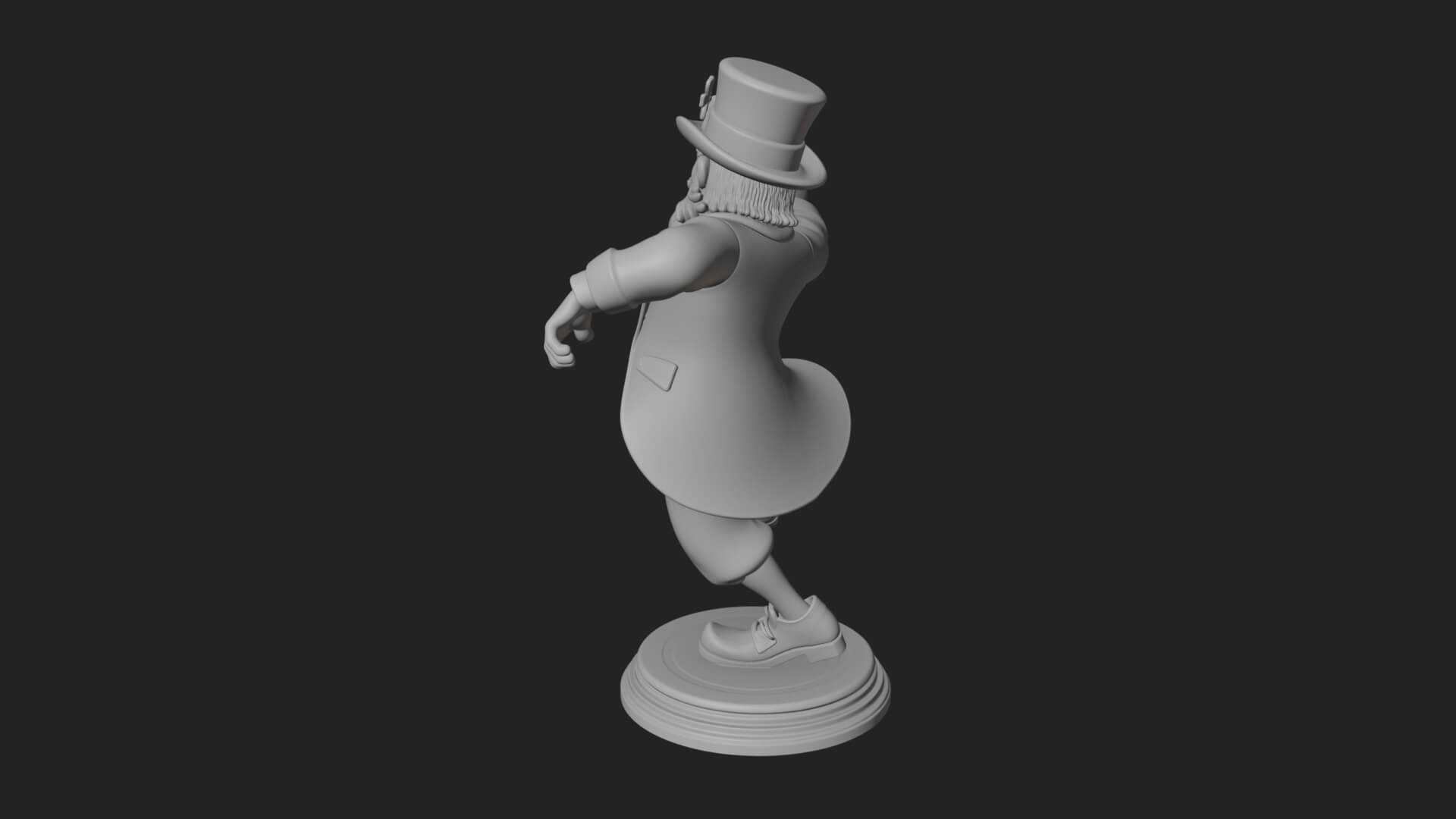 Dancing Leprechaun Statue Design 2 3D Print Model 3D Model